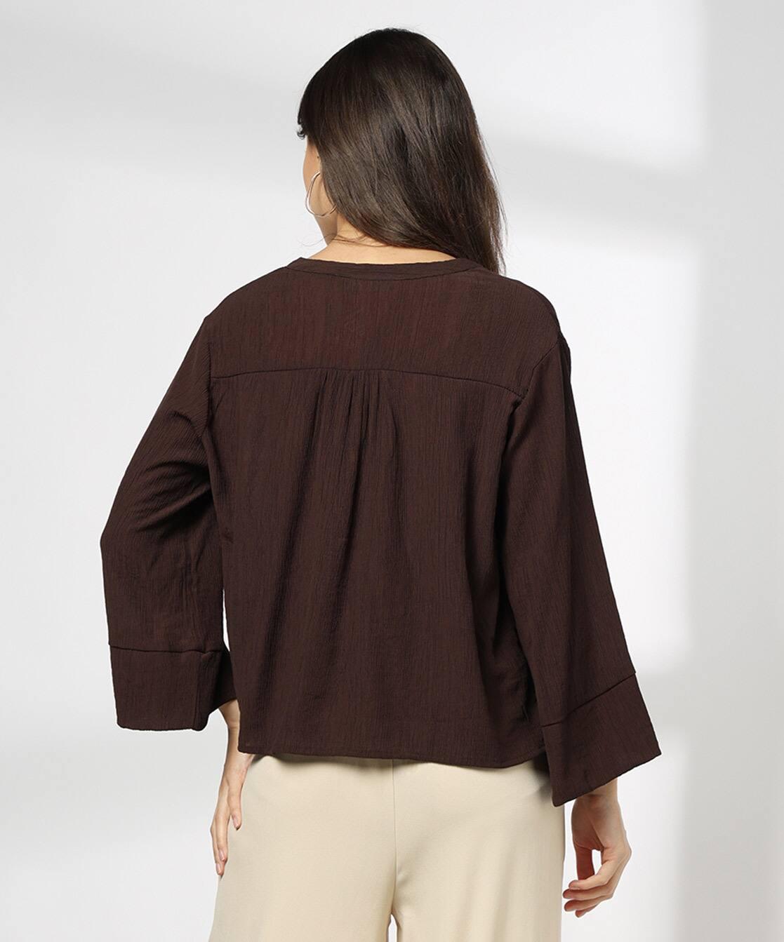 Women V-Neck Regular Fit Top
