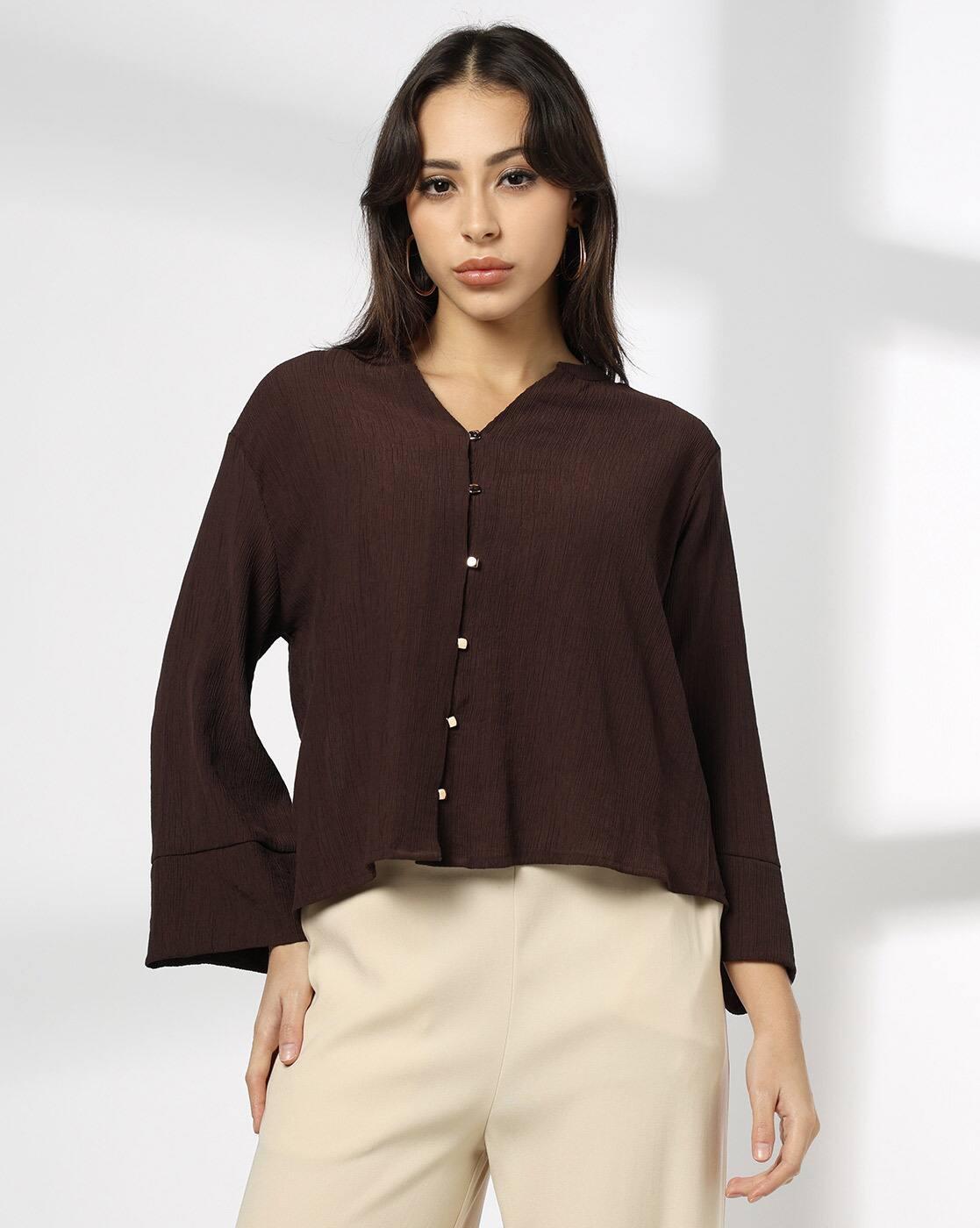Women V-Neck Regular Fit Top