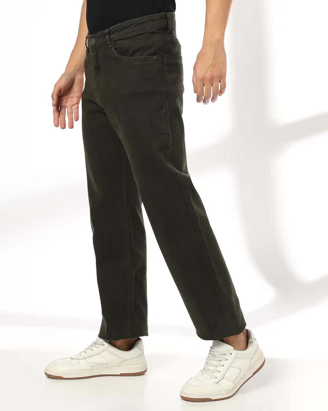 Men Mid-Rise Straight Jeans