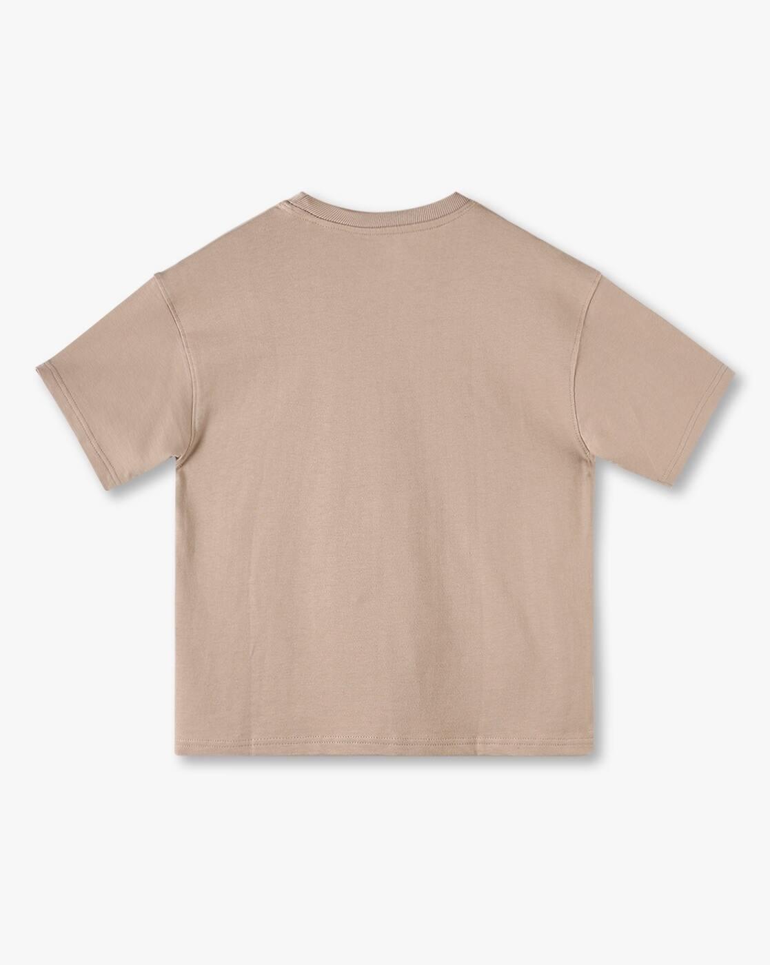 Boys Typographic Print Boxy Fit Round-Neck T-Shirt