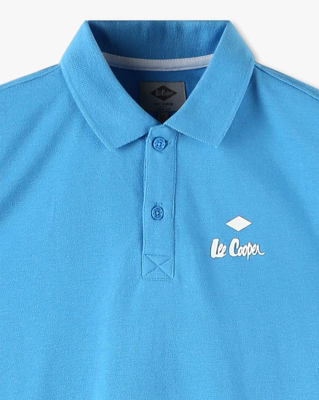 Boys Logo Embroidery Regular Fit Polo T-Shirt