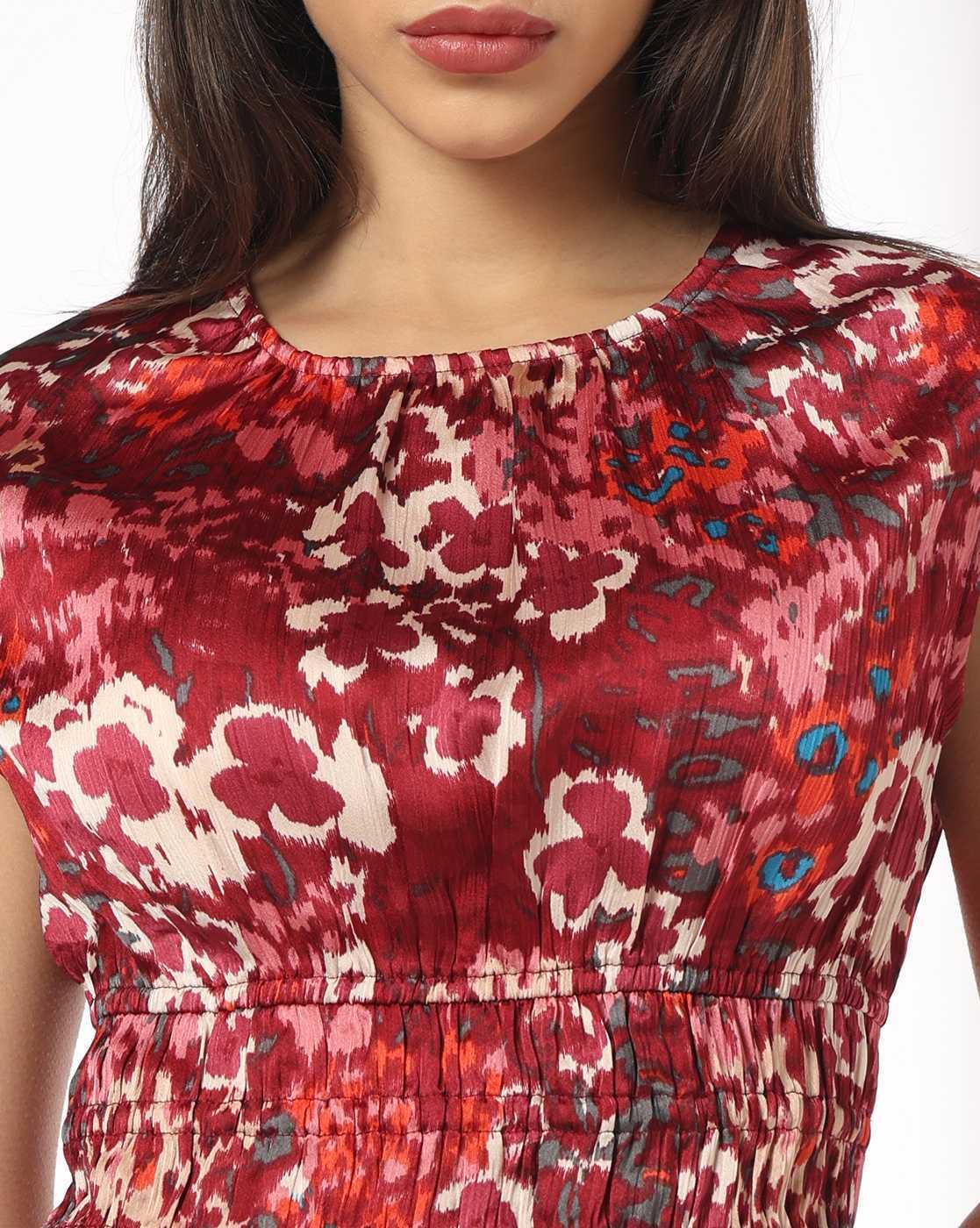 Women Printed Regular Fit Peplum Top