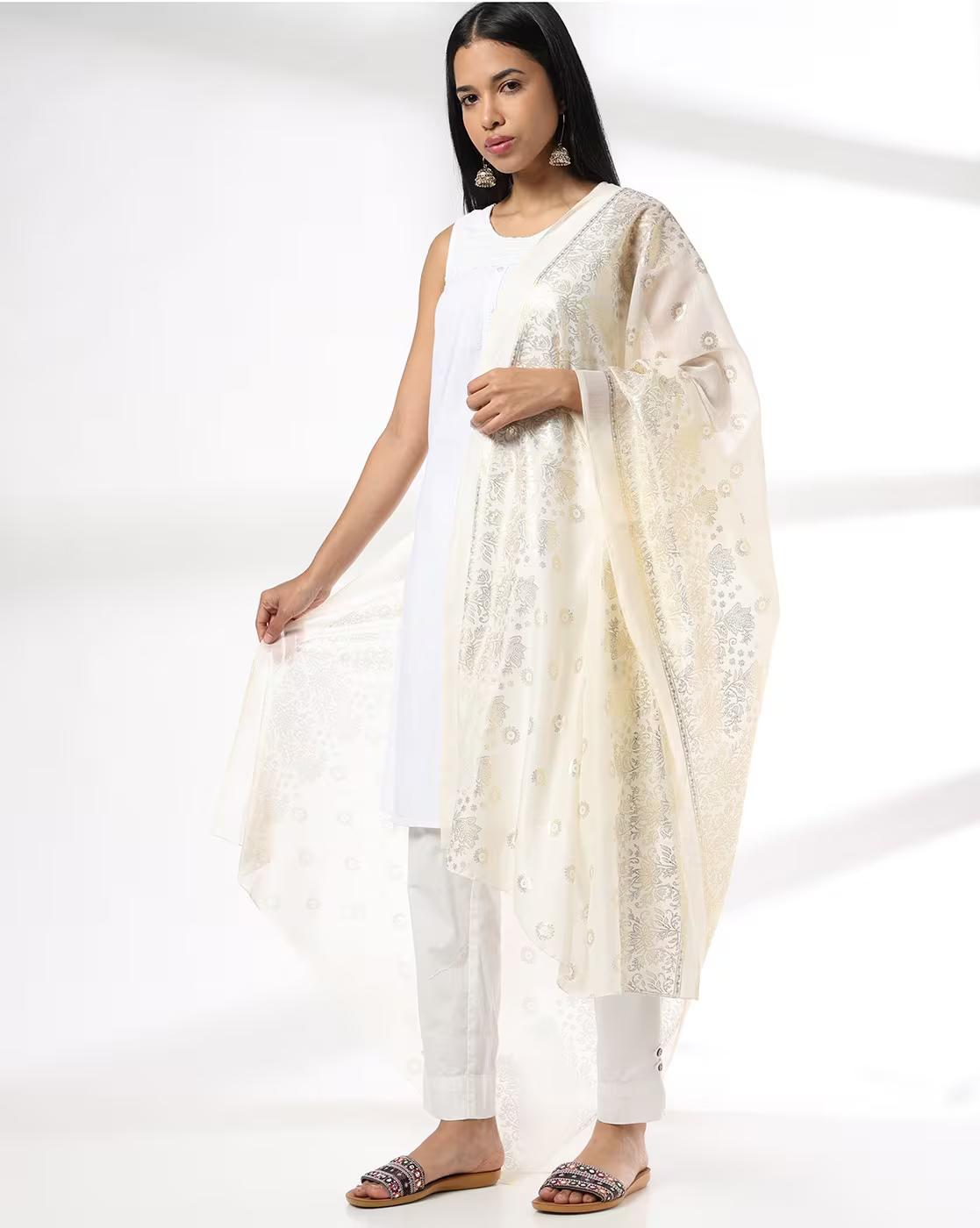 Women Floral Print Classic Dupatta