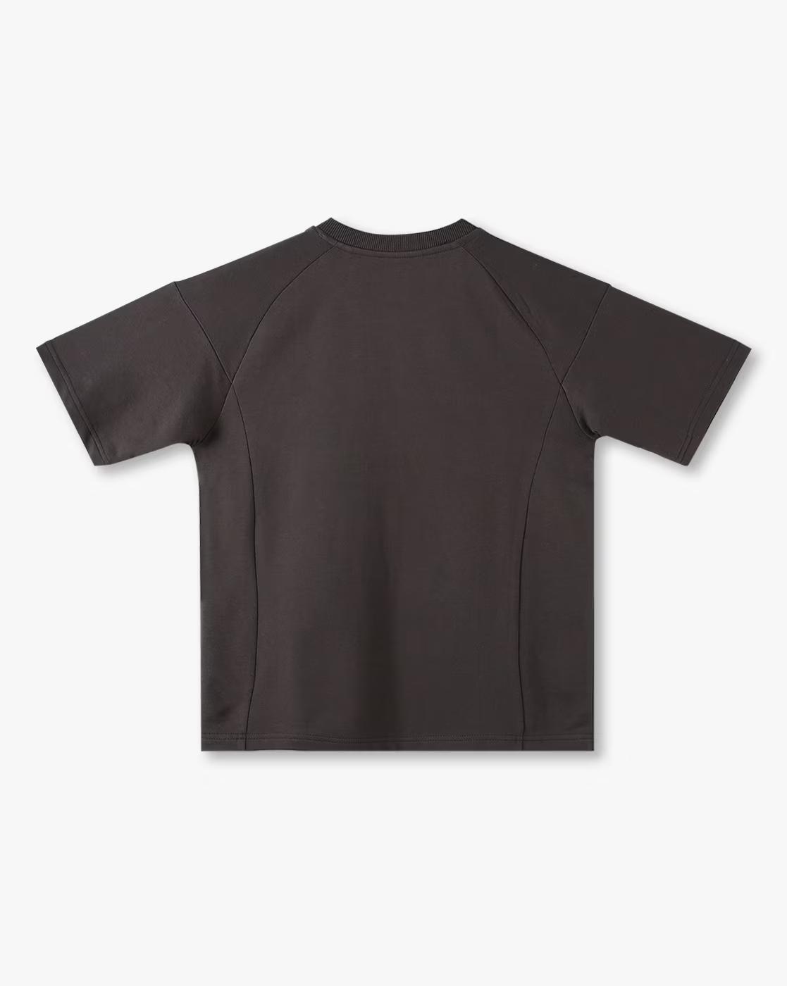 Boys Typographic Patterned Oversized Round-Neck T-Shirt