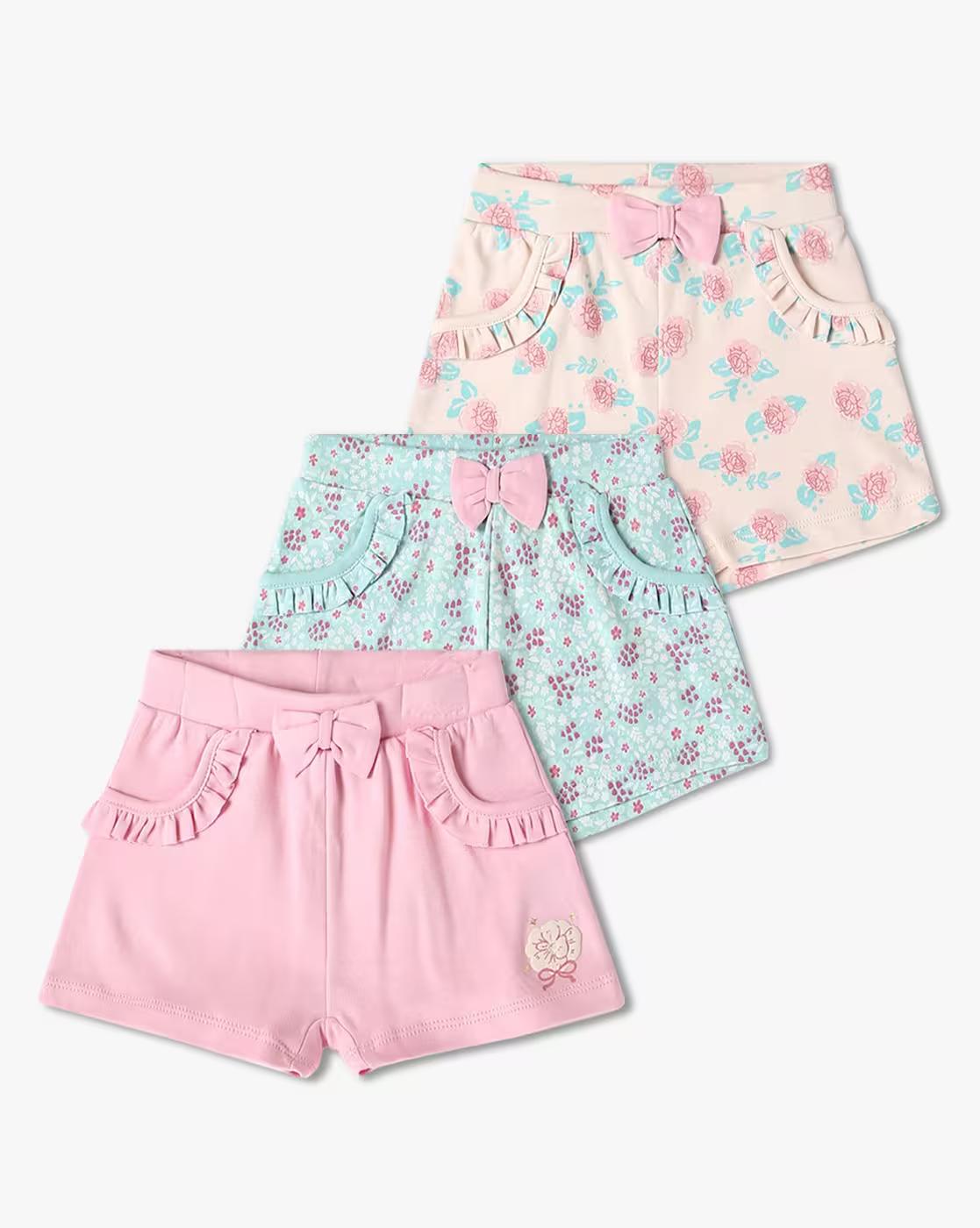 Pack of 3 Floral Shorts