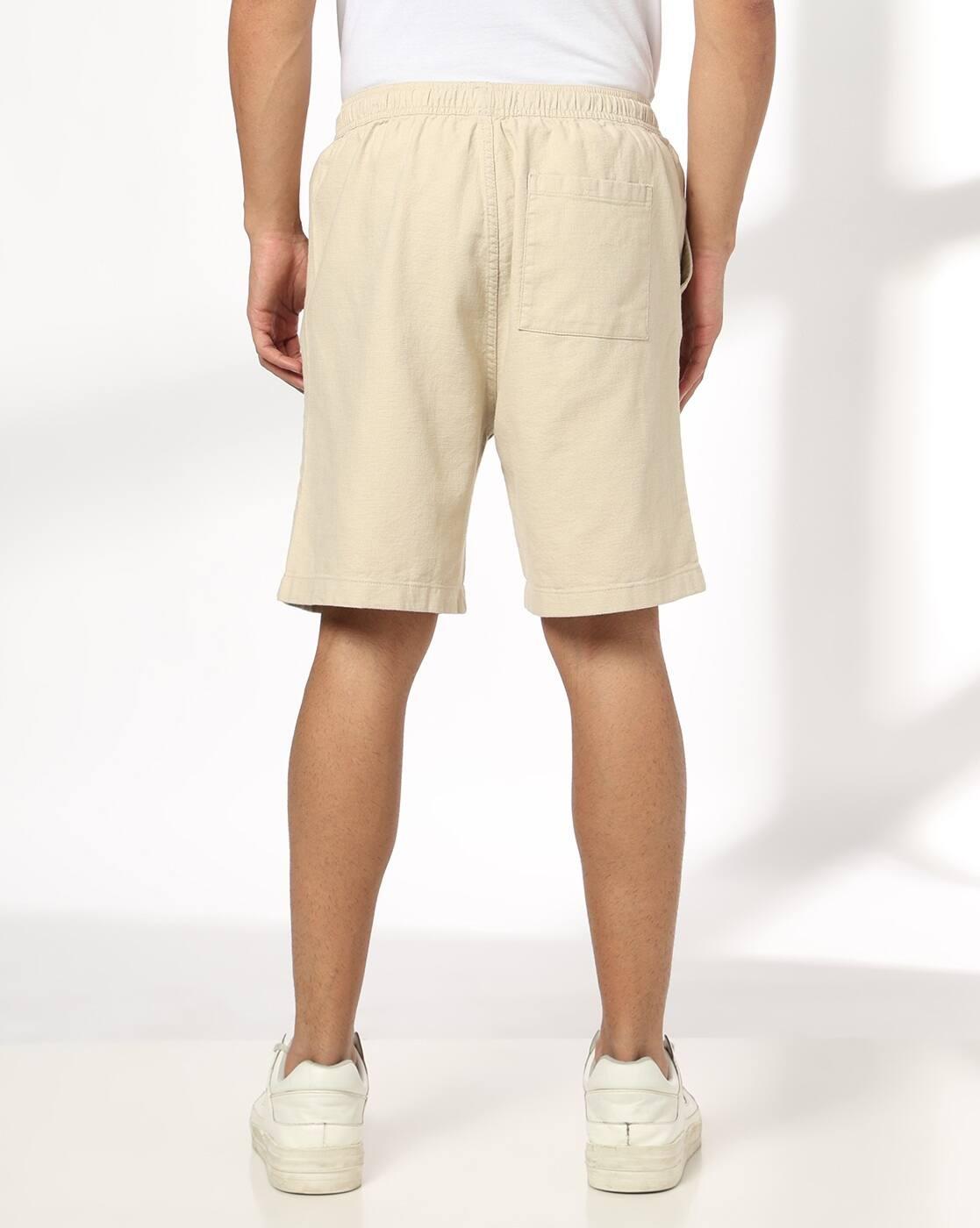 Men Regular Fit Shorts with Insert Pockets