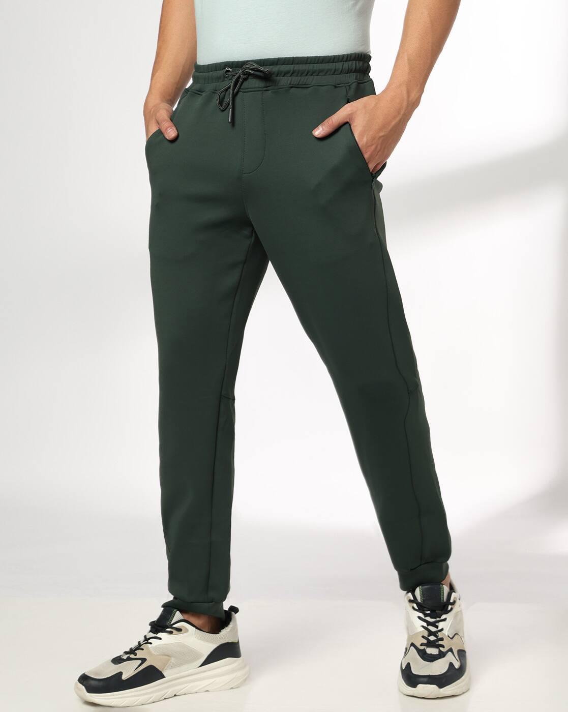 Men Shifted Seam Concealed Regular Fit Joggers