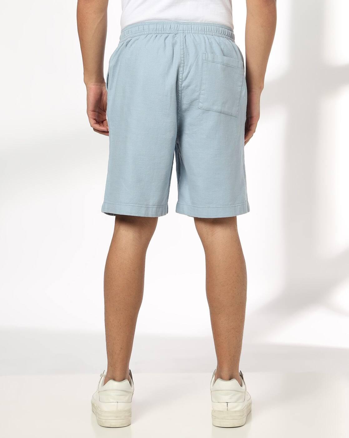 Men Regular Fit Shorts with Insert Pockets