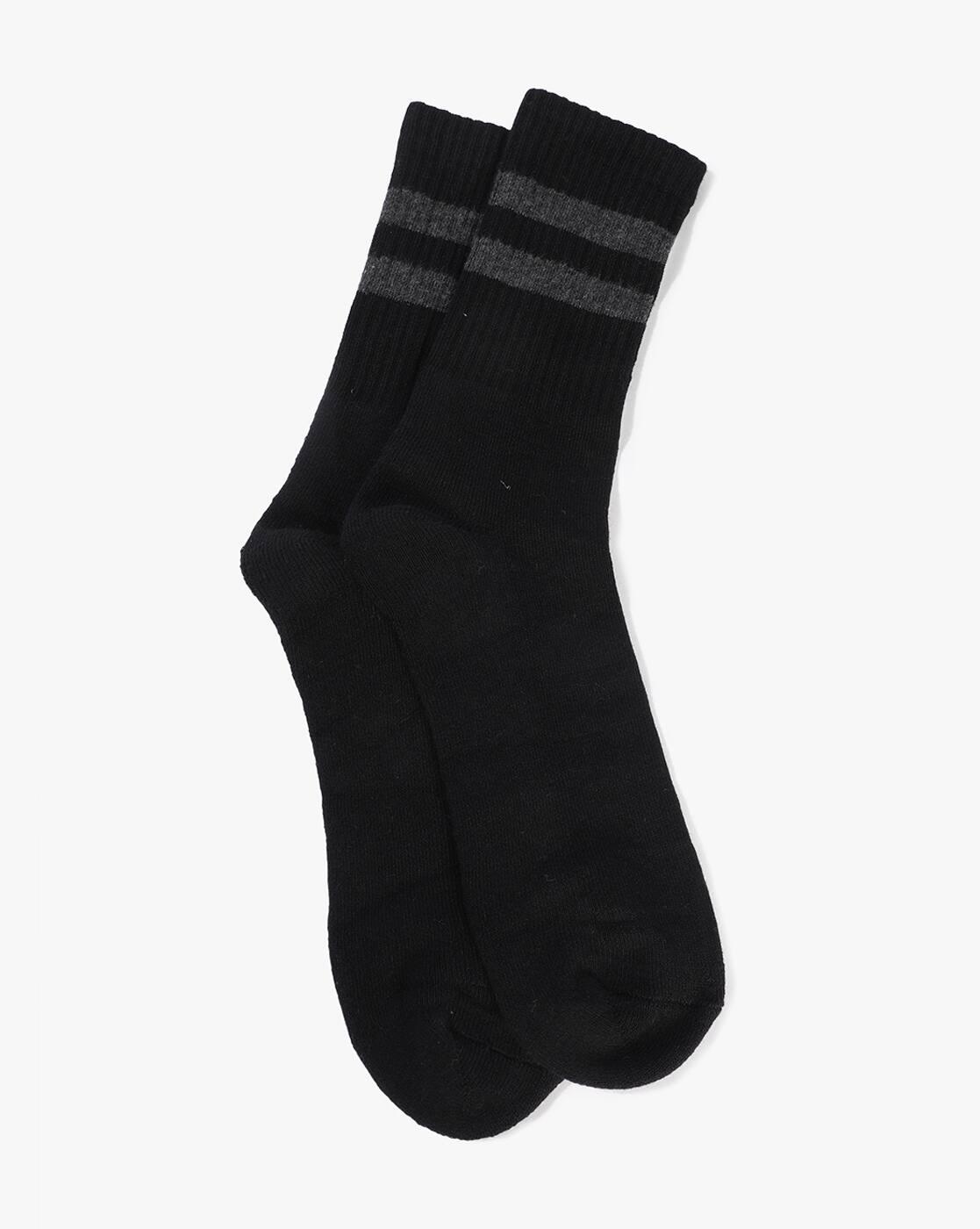 Men Pack of 3 Striped Mid-Calf Length Socks