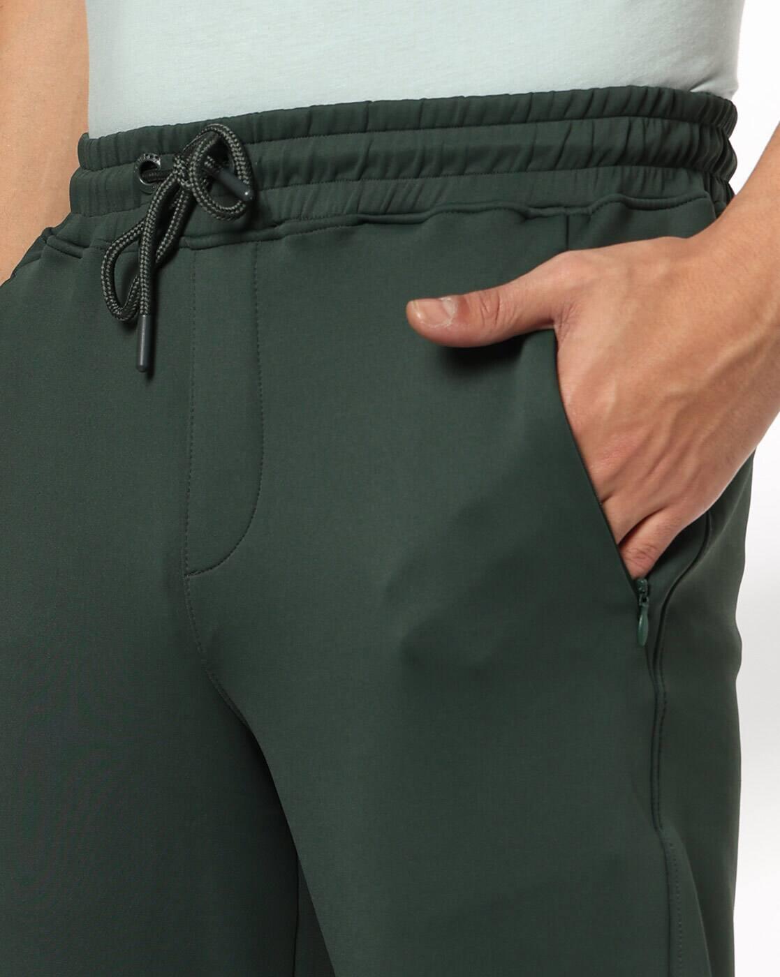 Men Shifted Seam Concealed Regular Fit Joggers