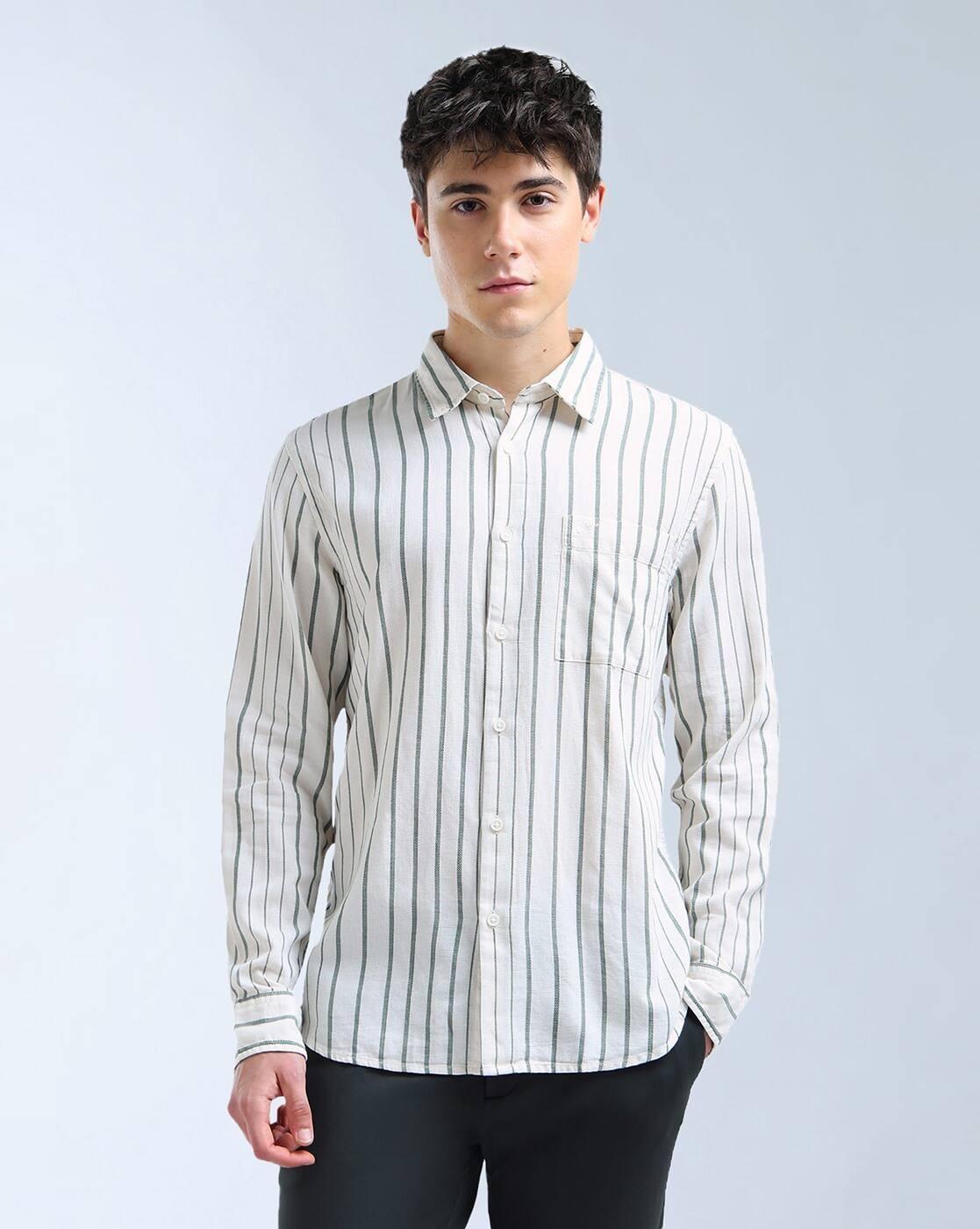 Men Regular Fit Striped Shirt