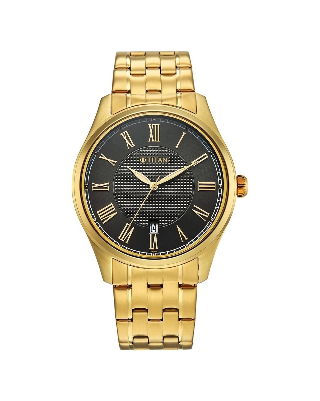 Men Neo Roman Stainless Steel Strap Analogue Watch-10063YM01