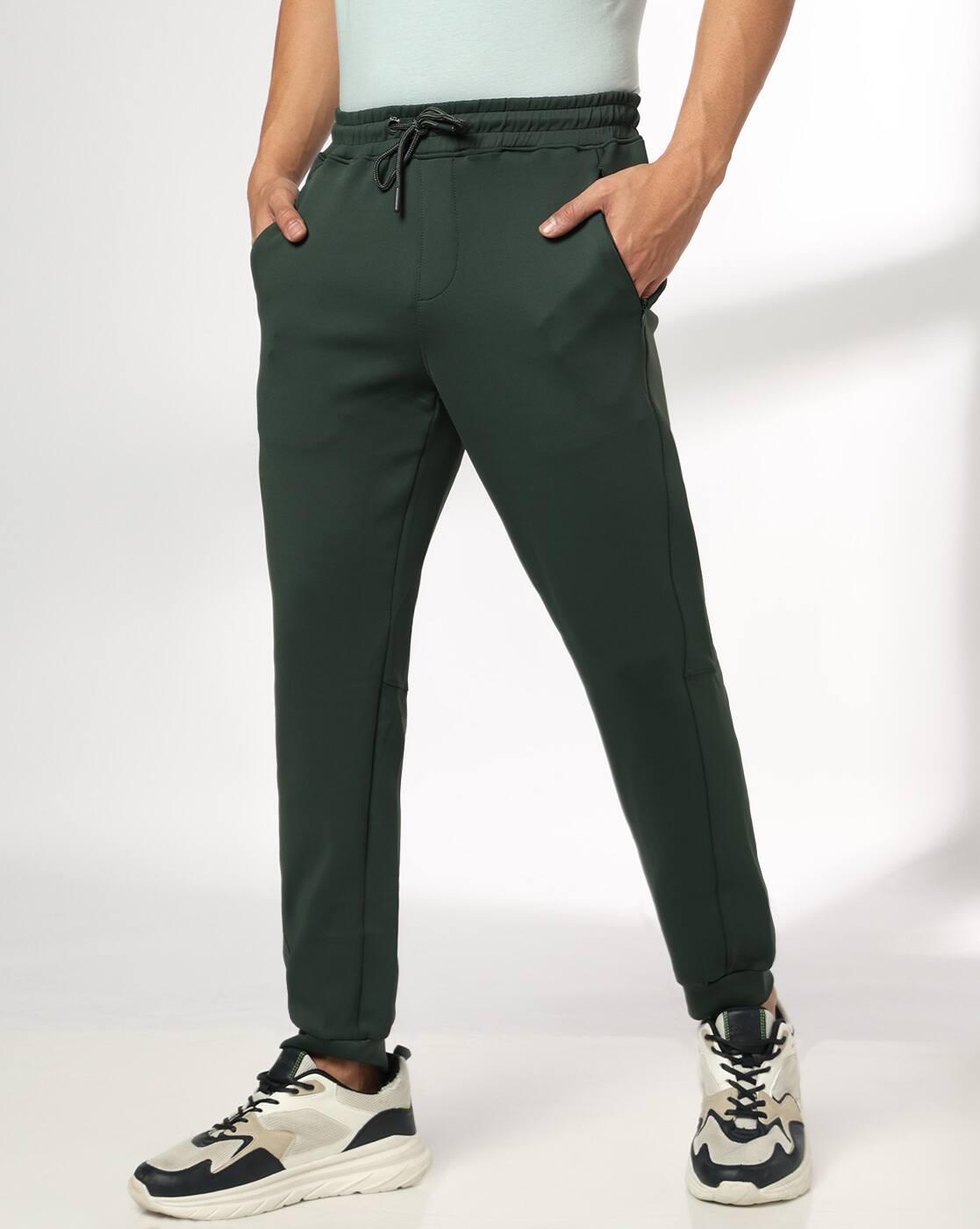Men Shifted Seam Concealed Regular Fit Joggers