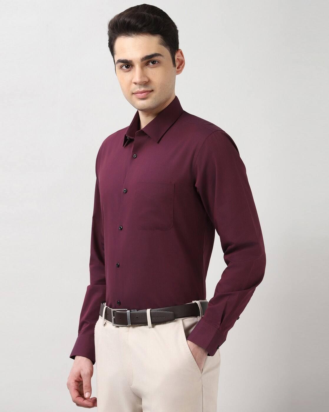 Men Checked Slim Fit Shirt