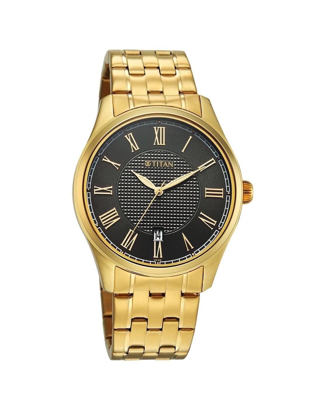 Men Neo Roman Stainless Steel Strap Analogue Watch-10063YM01
