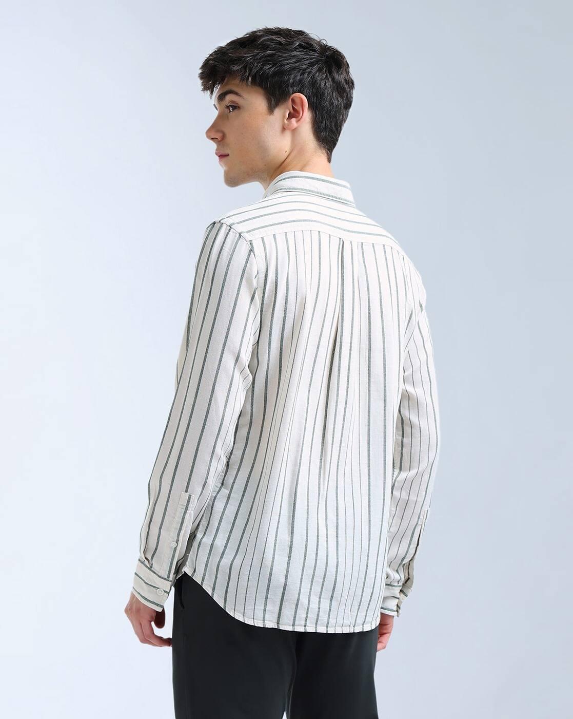 Men Regular Fit Striped Shirt