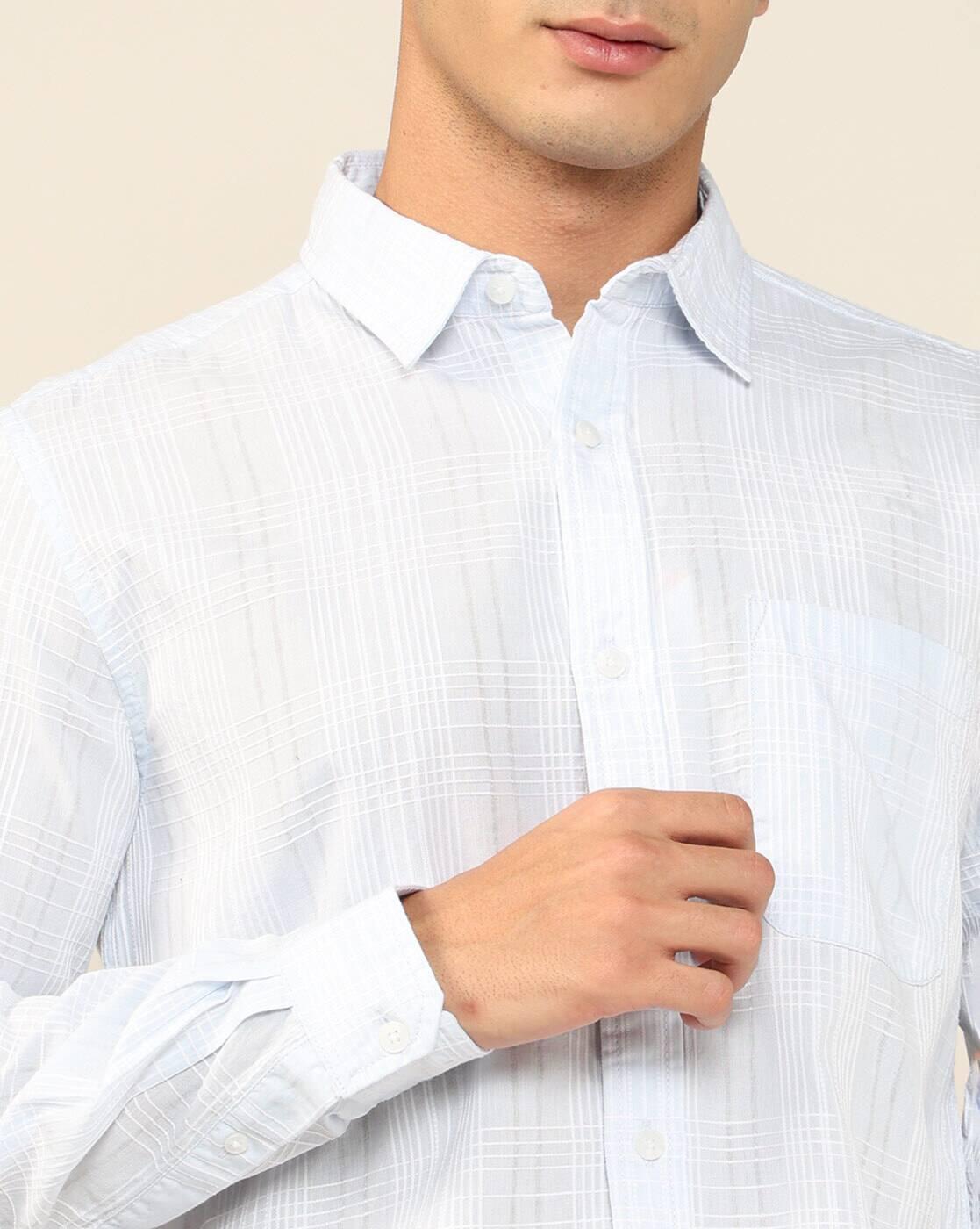 Men Checked Regular Fit Shirt with Patch Pocket