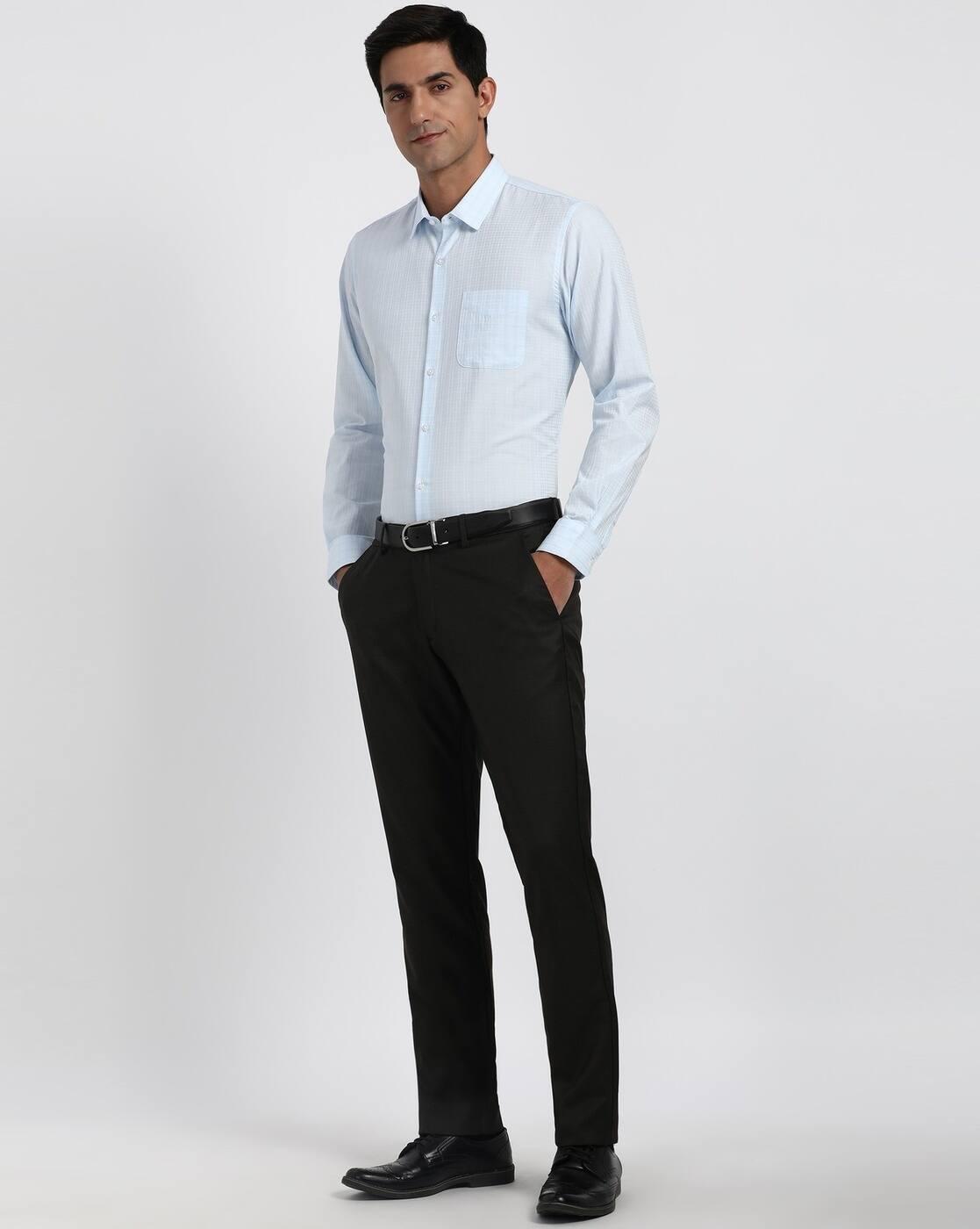 Men Checked Slim Fit Shirt
