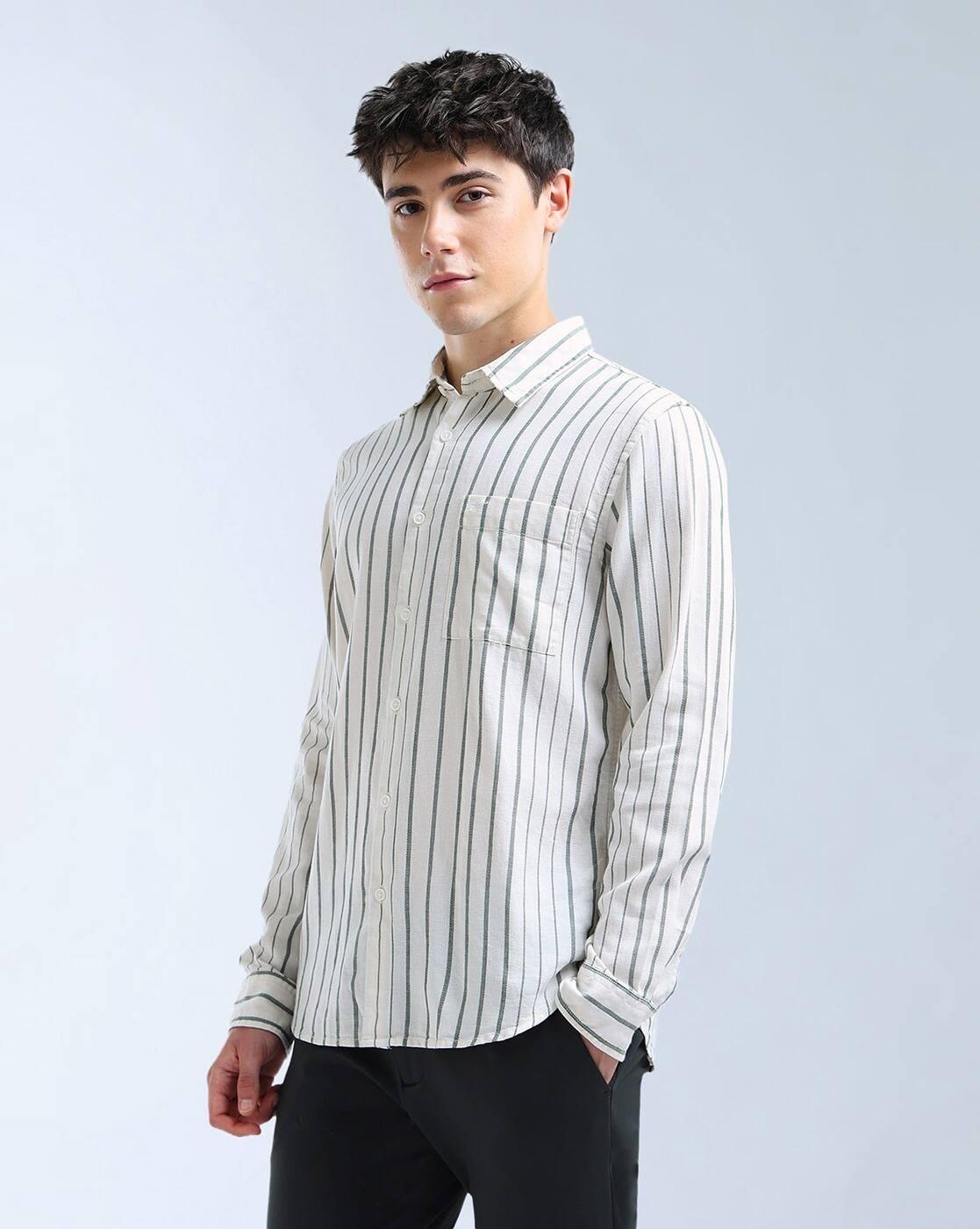 Men Regular Fit Striped Shirt