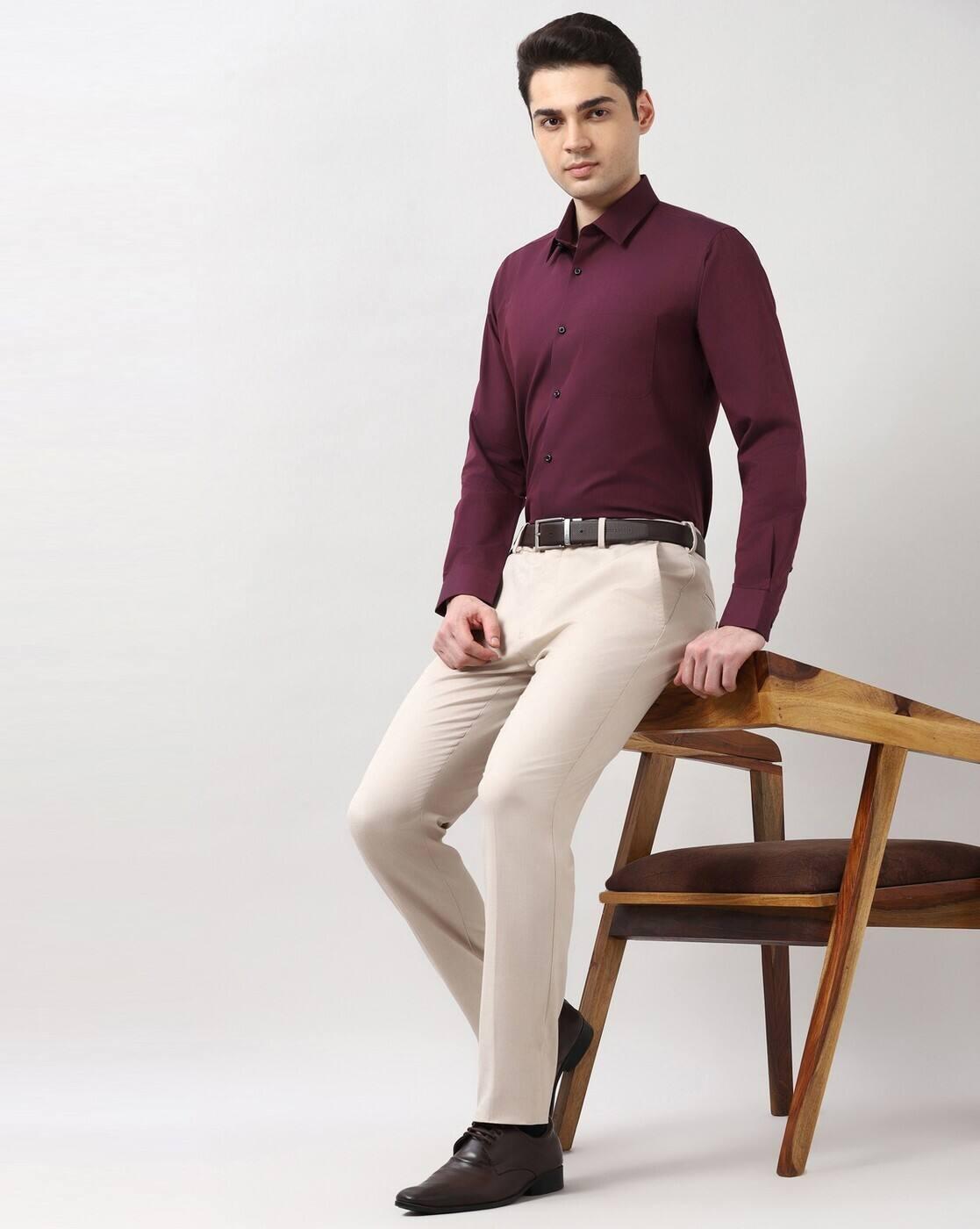 Men Checked Slim Fit Shirt