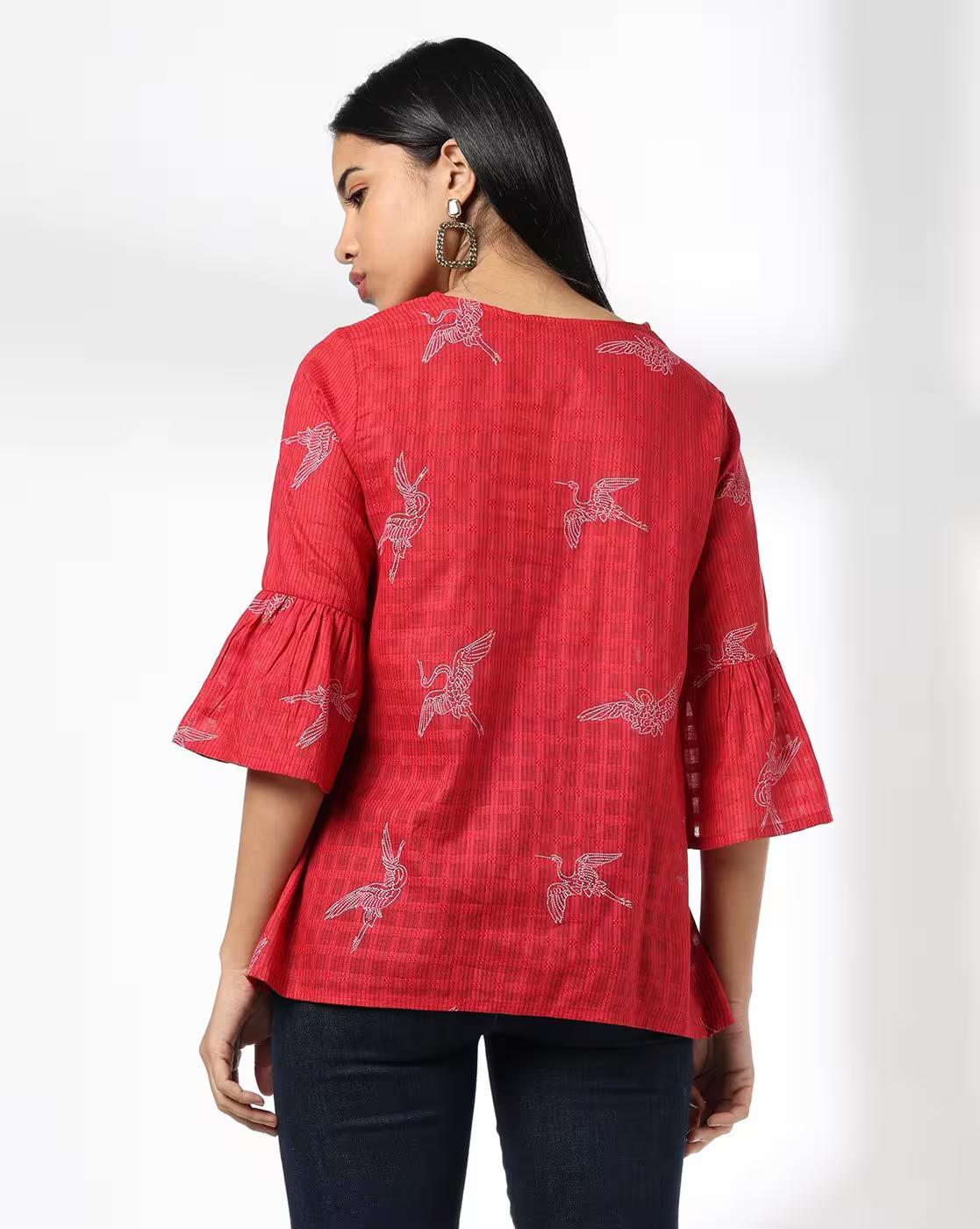 Women Floral Print Relaxed Fit Top