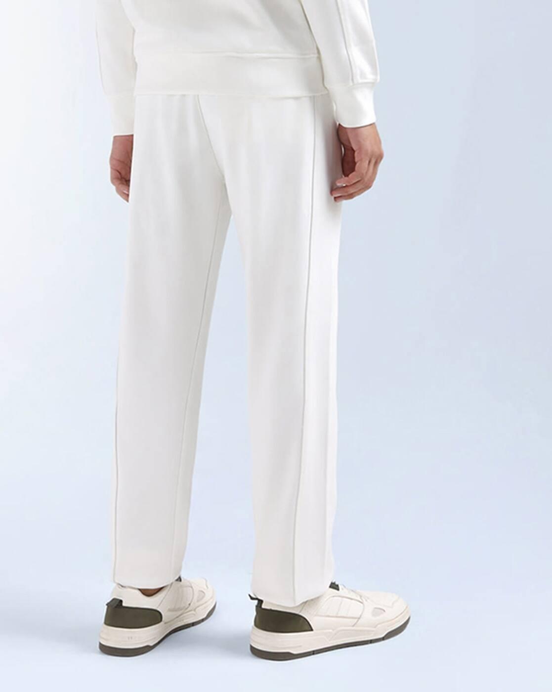 Men Textured Regular Fit Track Pants