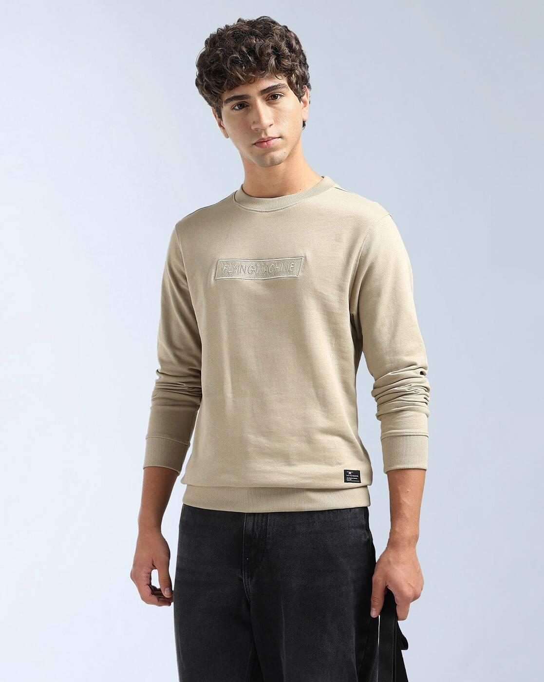 Brand Embroidered Regular Fit Sweatshirt