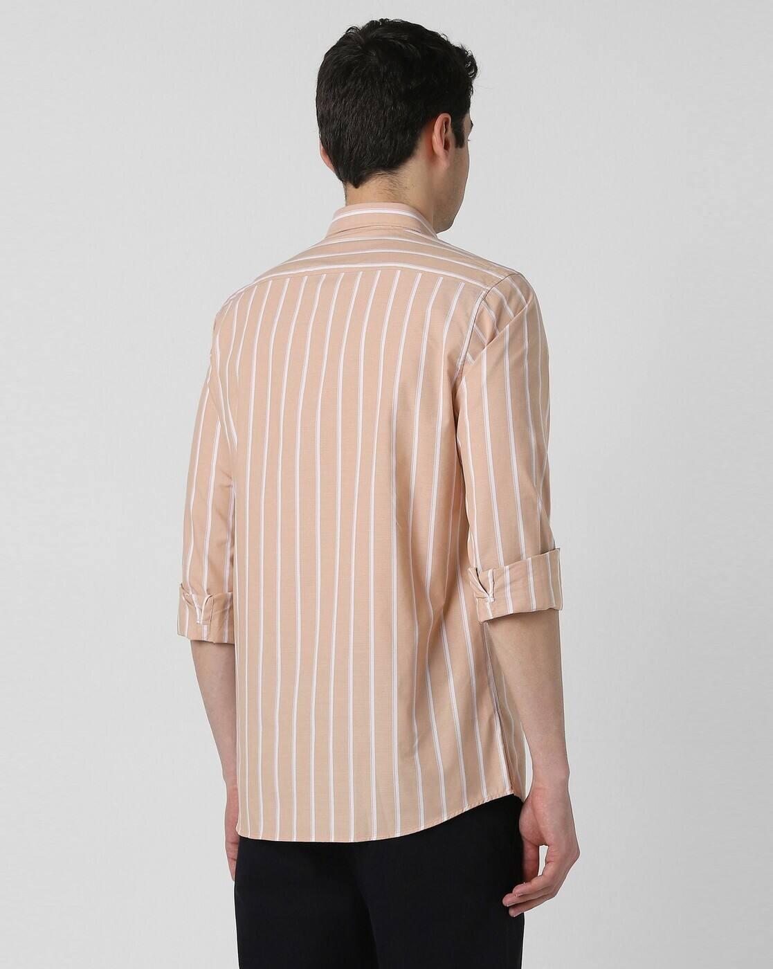 Men Striped Slim Fit Shirt