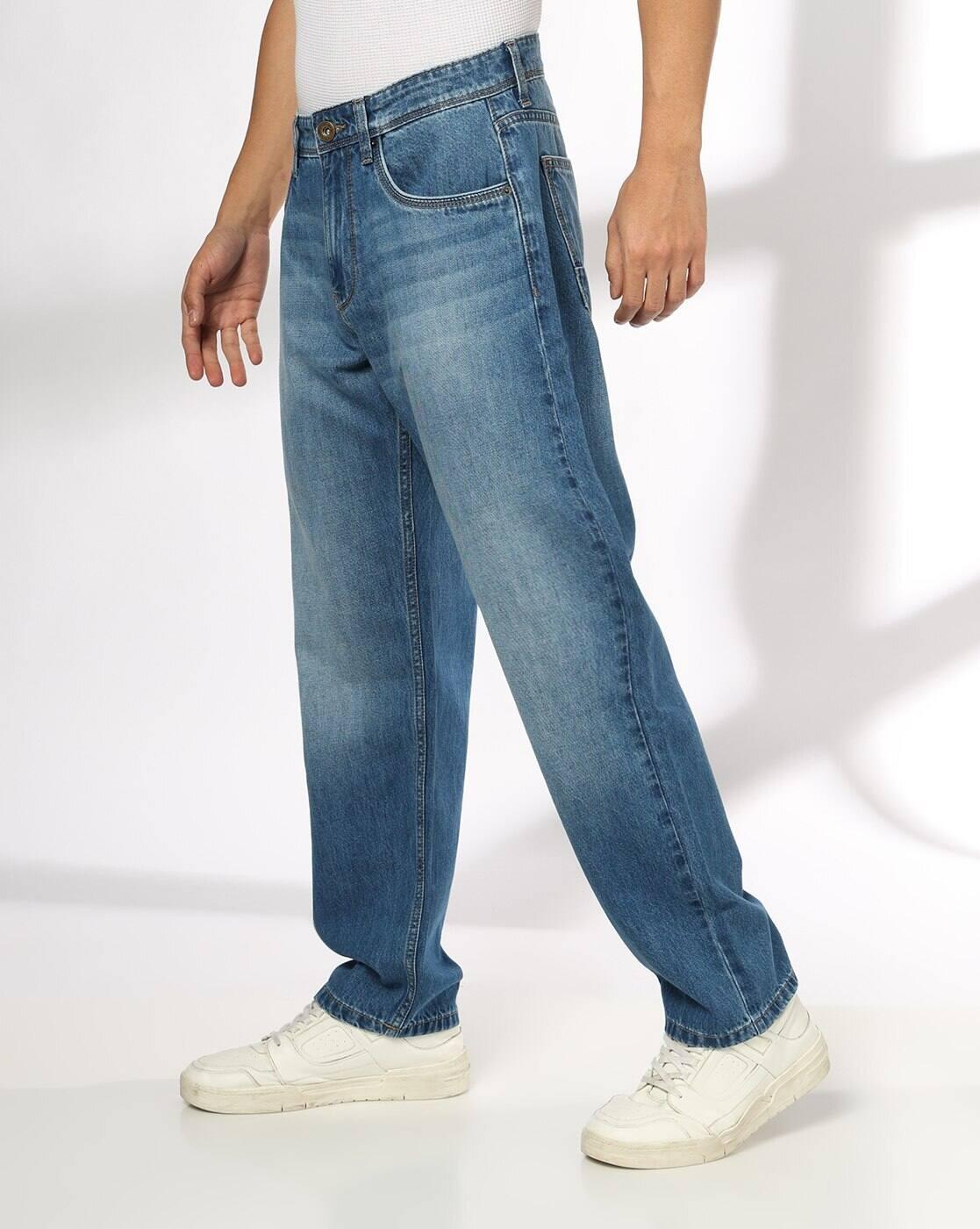Men Mid-Wash Relaxed Jeans