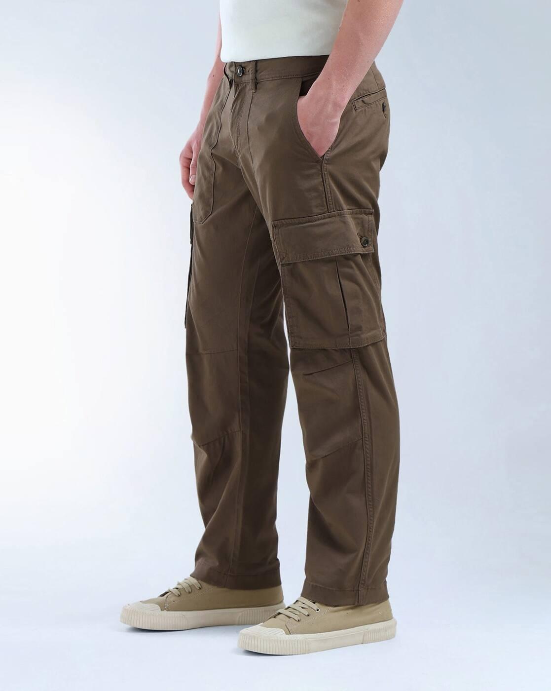 Men Relaxed Tapered Fit Cargos