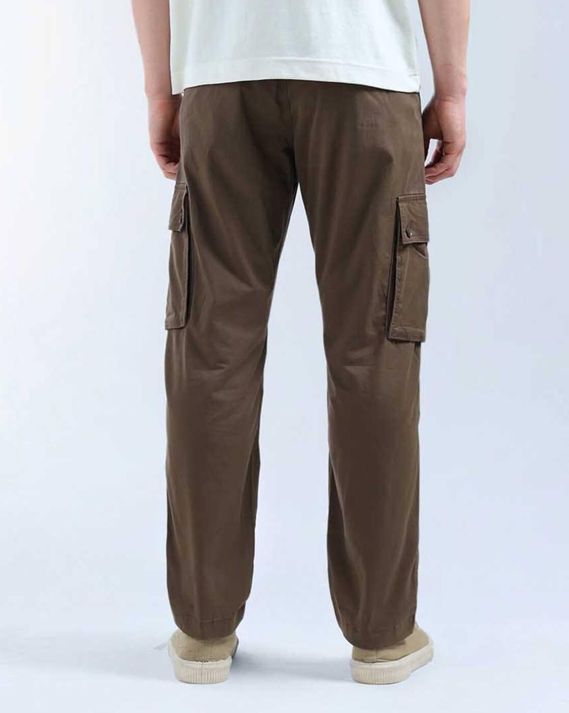 Men Relaxed Tapered Fit Cargos