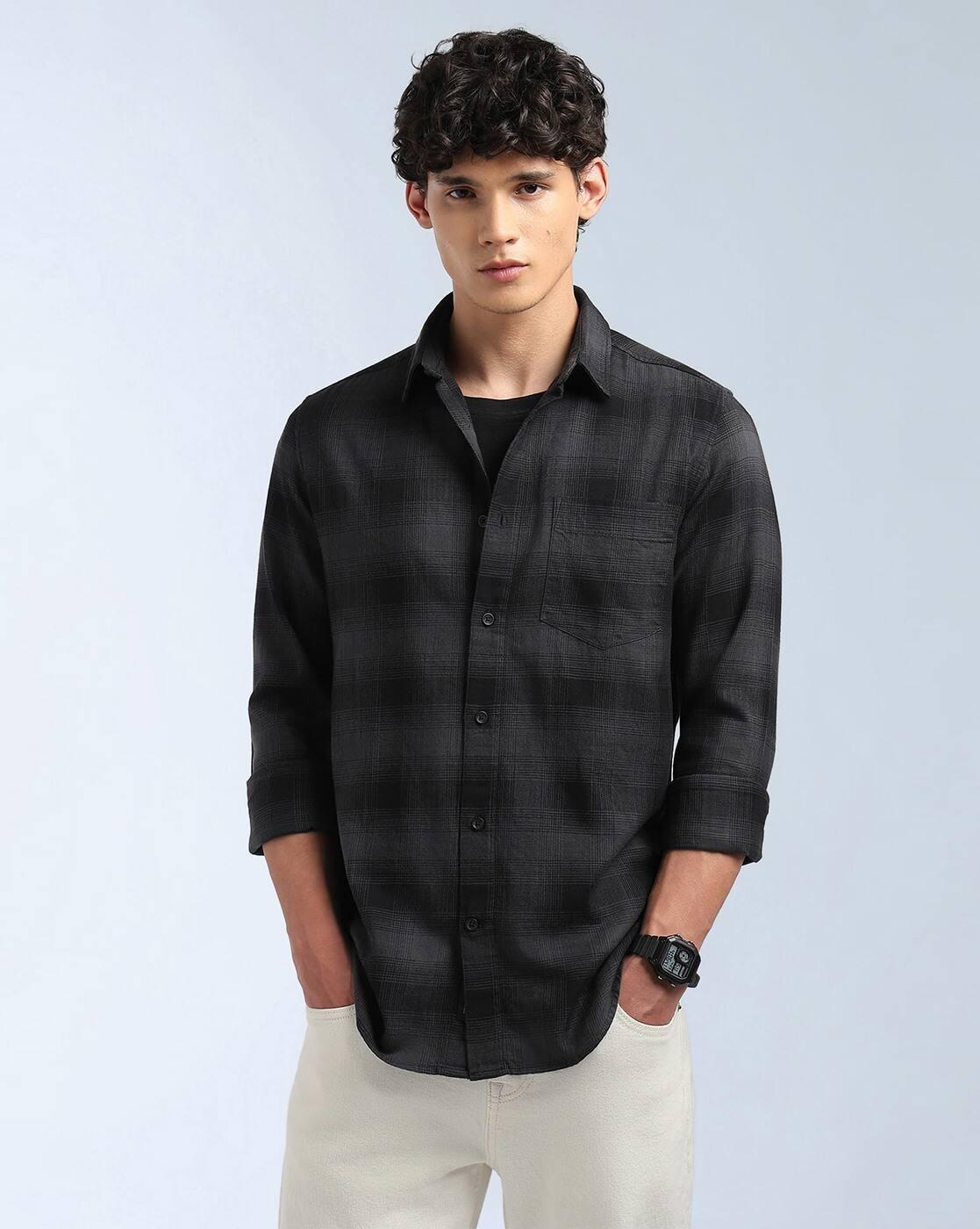SHIRT, GREY, L