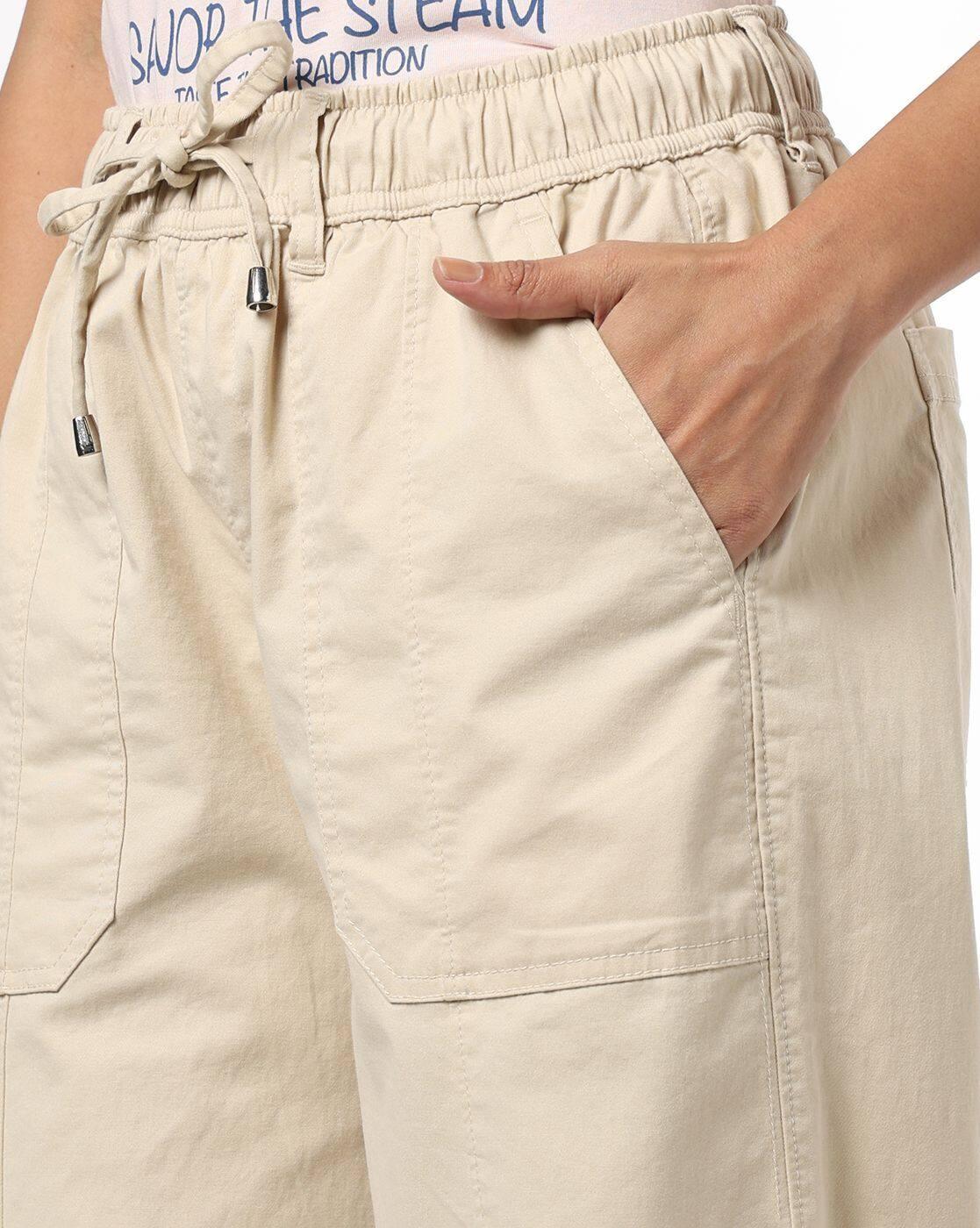 Women Wide-Leg Flat-Front Trousers