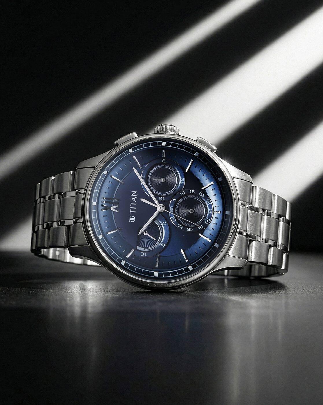 Men Classique Half Cut Chronograph Analogue Watch-90218SM02
