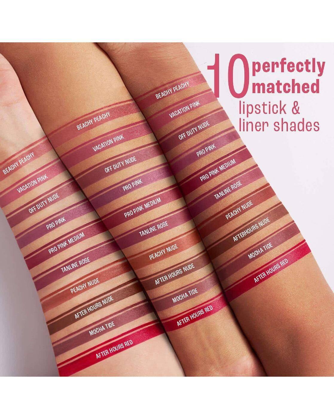 9to5 Hya Beach Edit Lipstick + Liner Duo SPF Matte Finish Lipstick Off Duty Nude