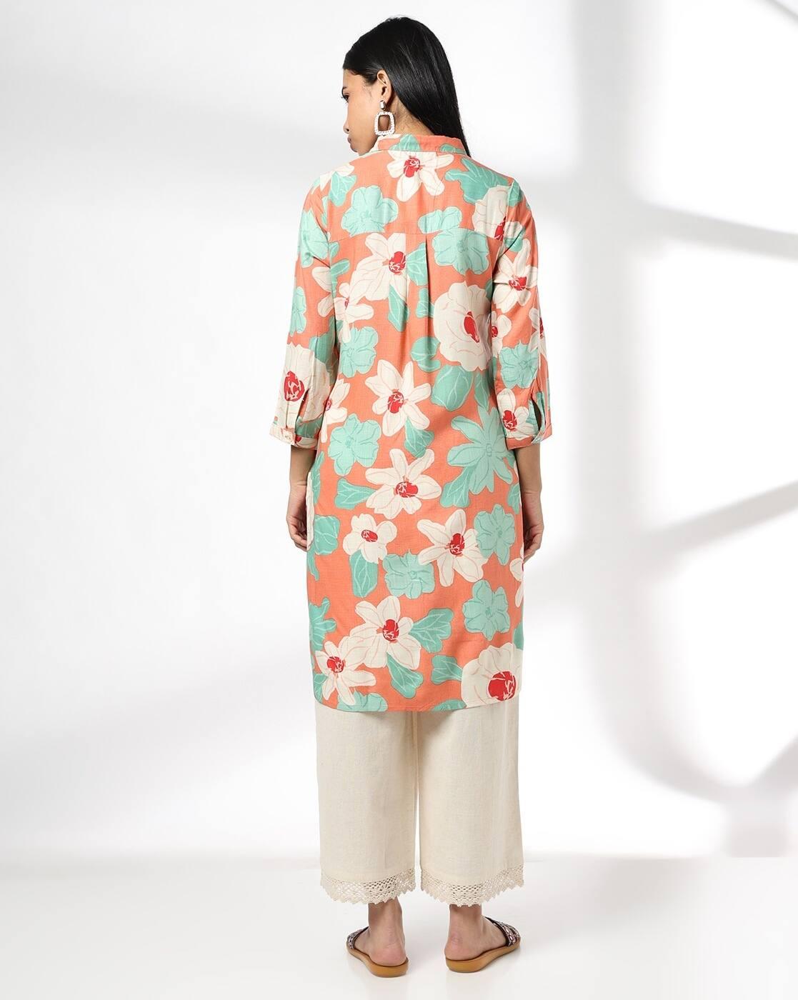 Women Floral Print A-Line Kurta
