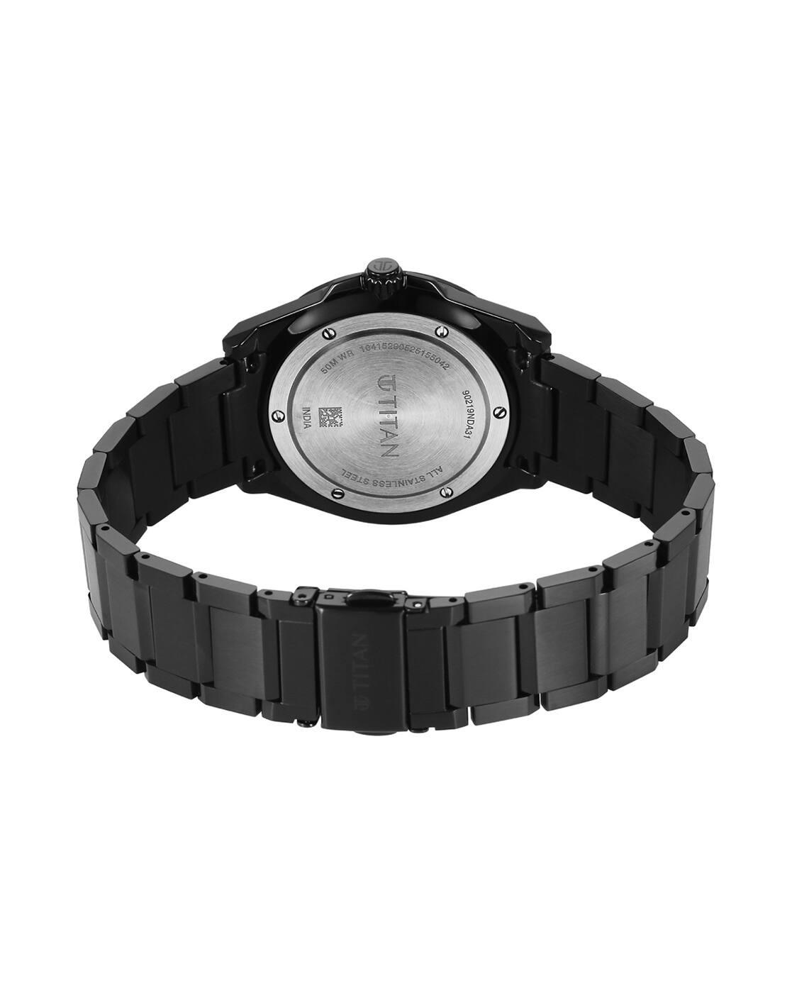 Men Stainless Steel Strap Analogue Watch - 90219NM01