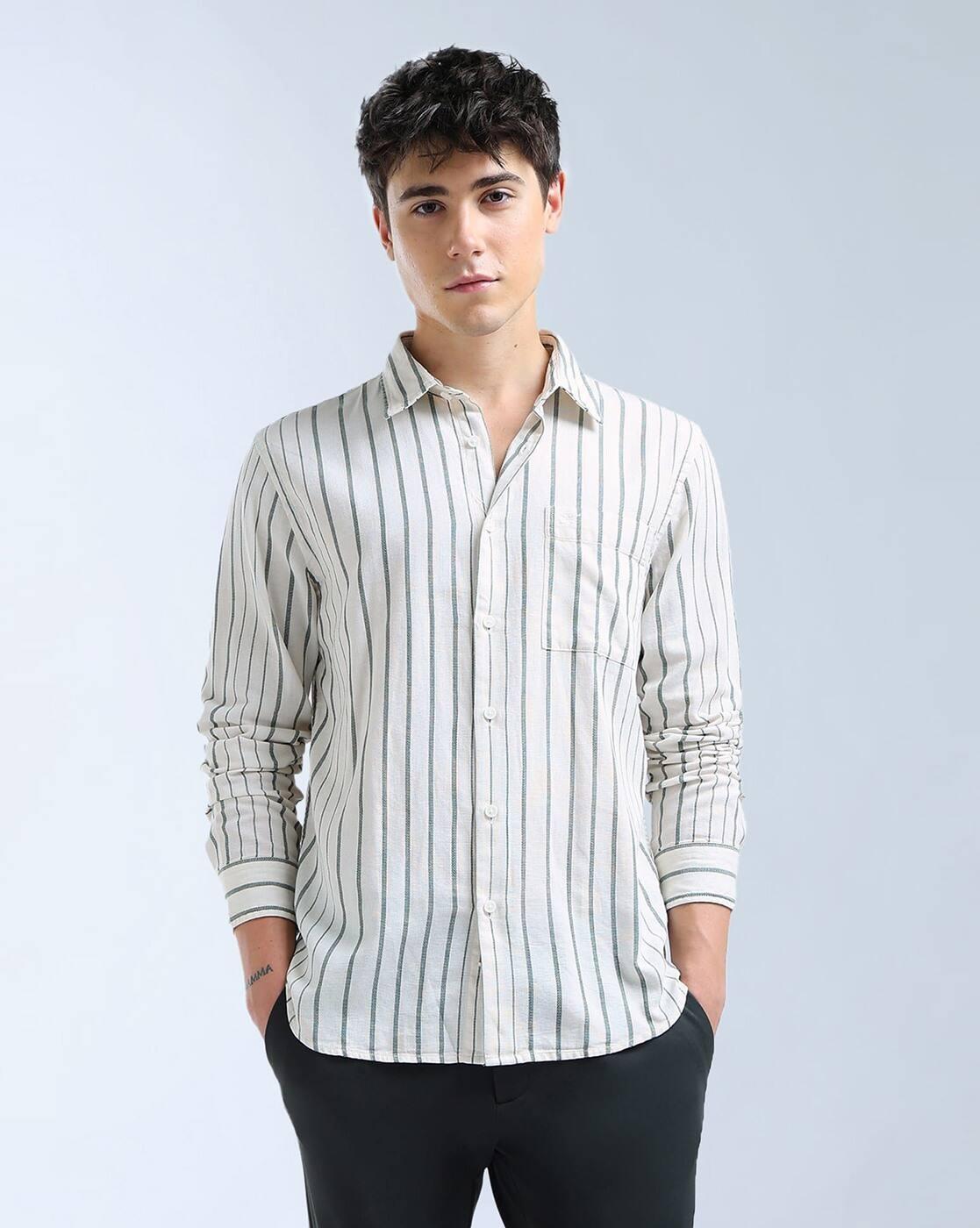 Men Regular Fit Striped Shirt