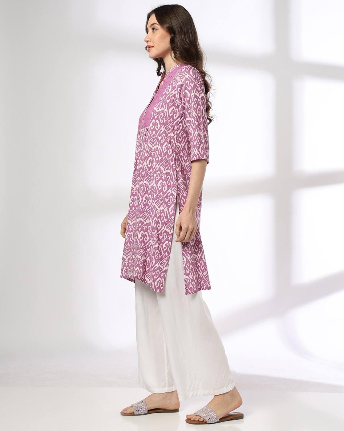 Women Patola Print Straight Kurta