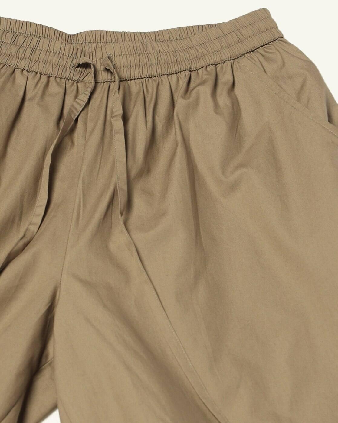 Women Relaxed Fit Tie-Up Balloon Pants