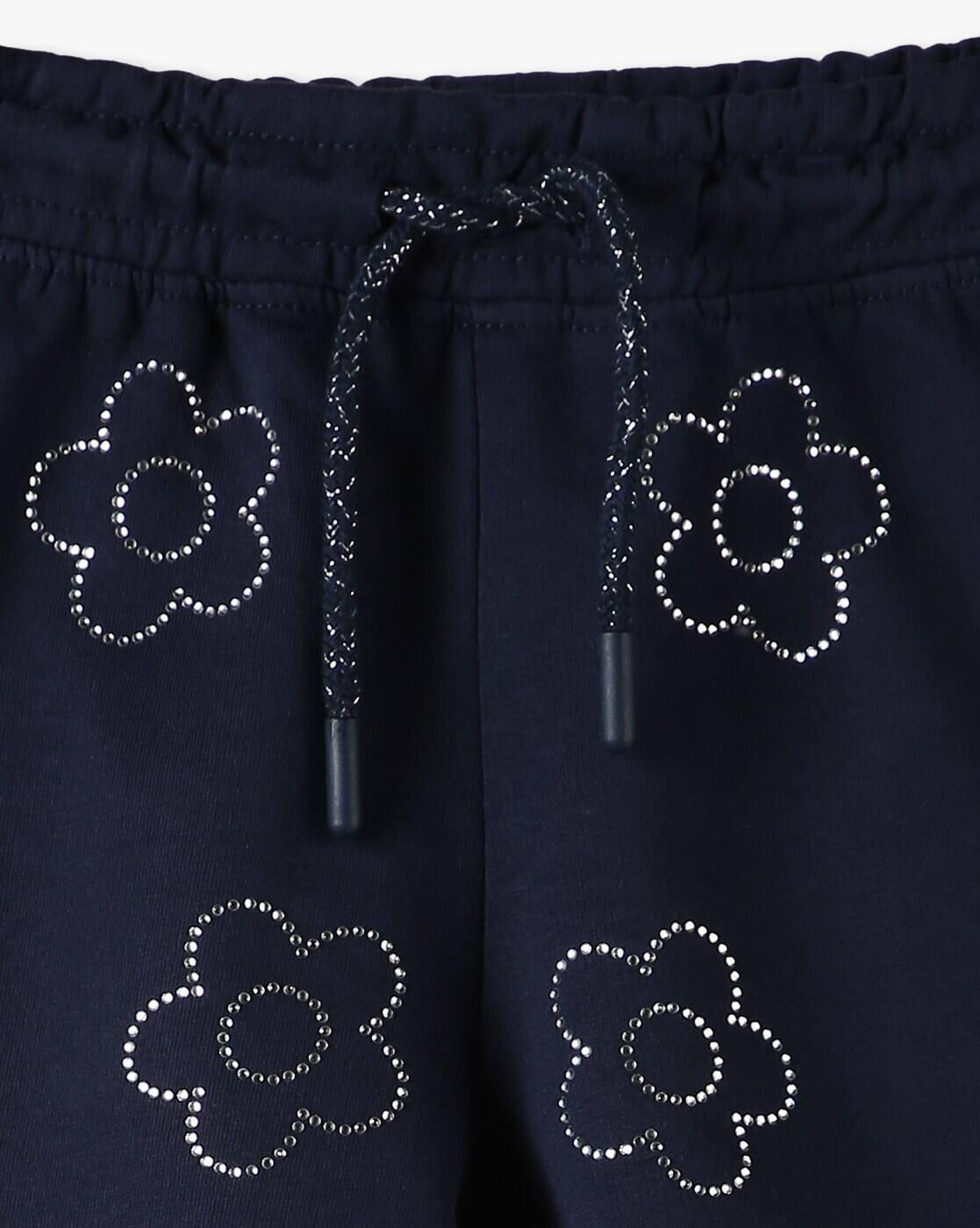 Girls Rhinestone Placement Shorts