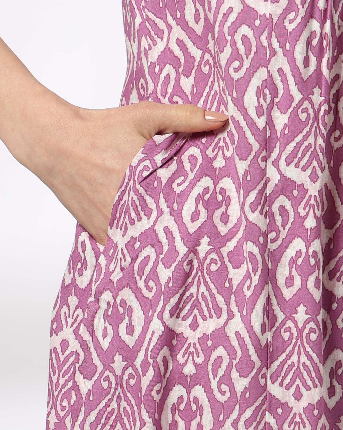 Women Patola Print Straight Kurta