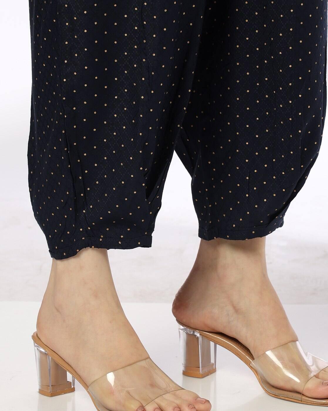 POLKA AOP SHOULDER YOKE EMB S, NAVY, XXL