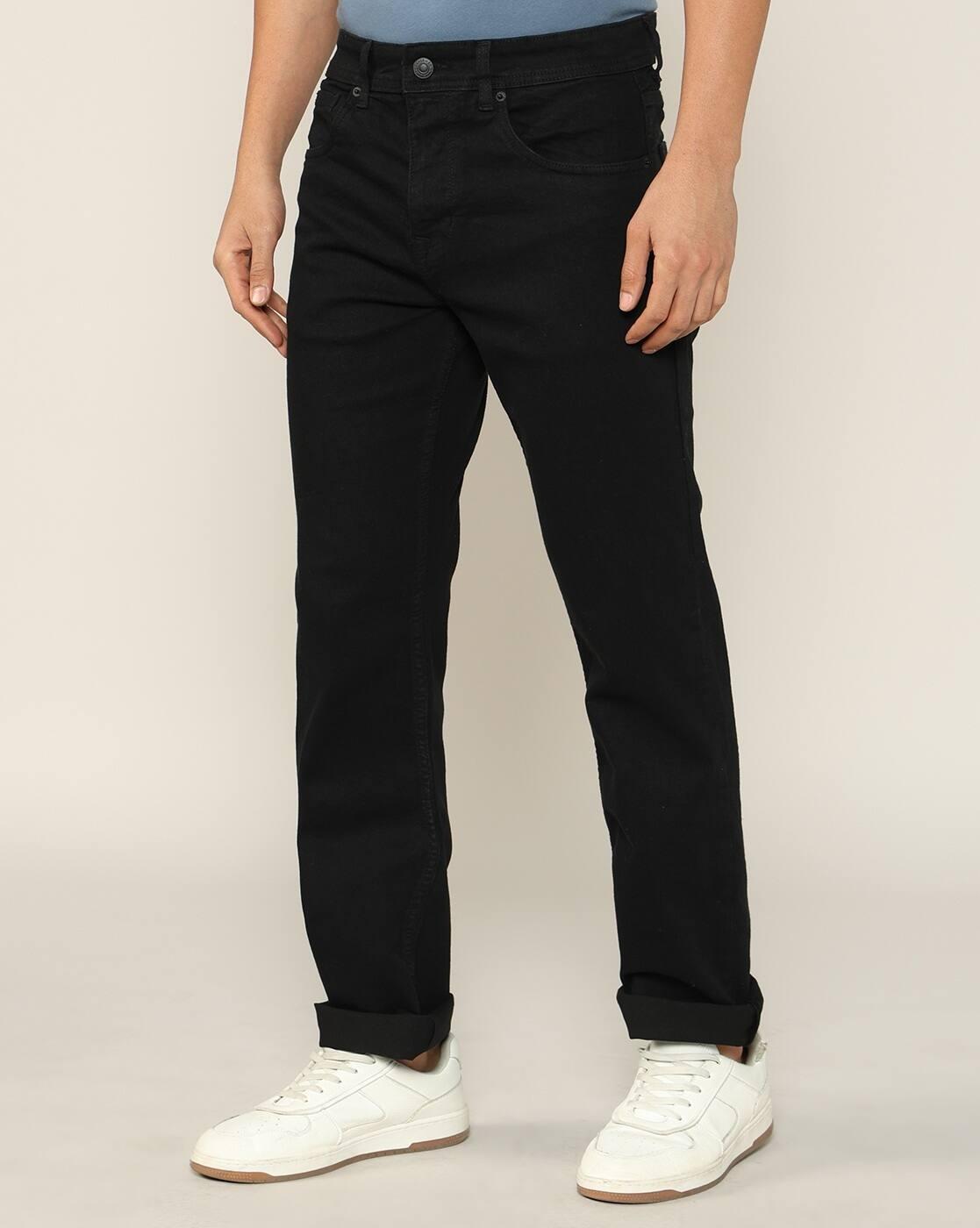 Men Albert Mid-Waist Straight Jeans