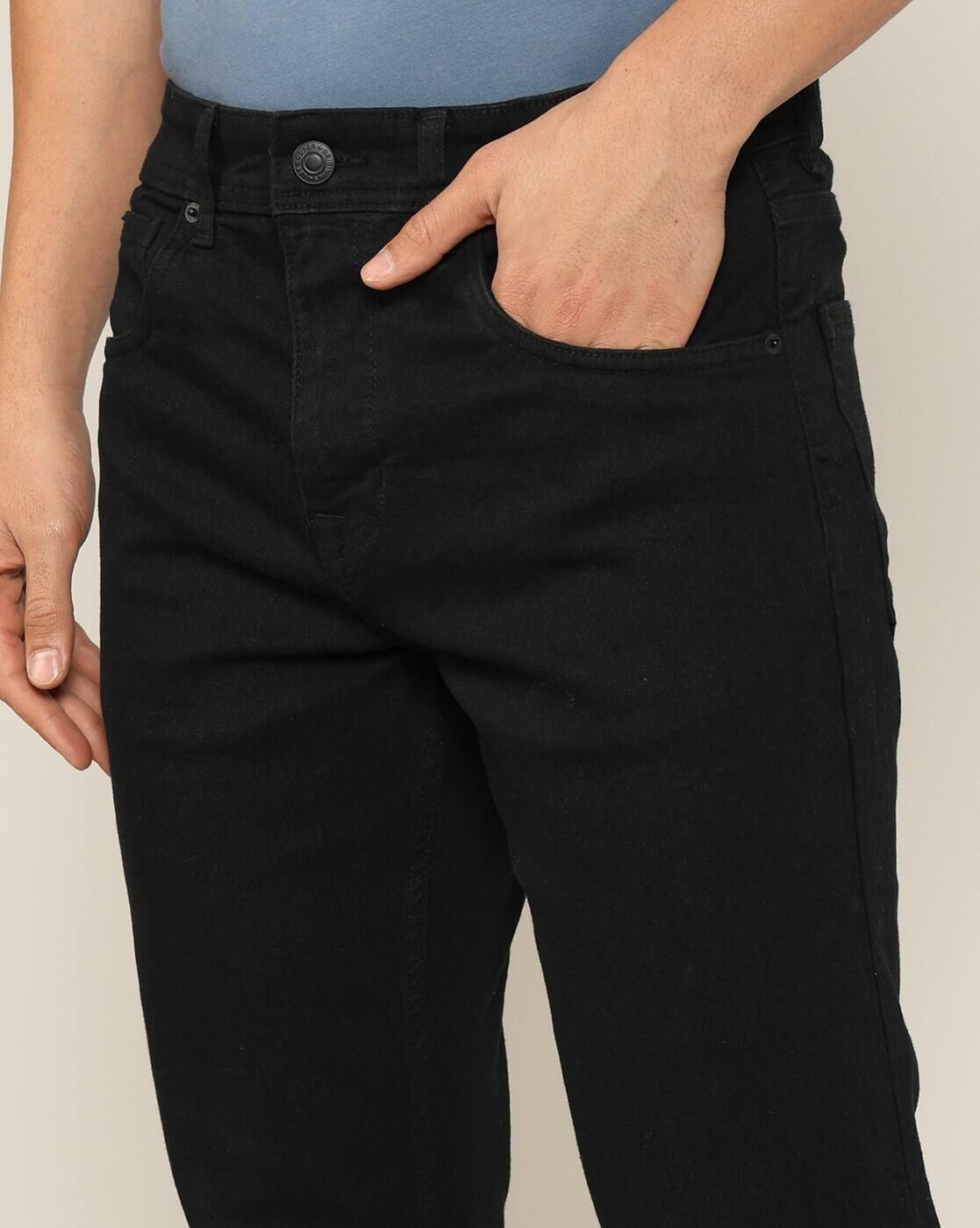 Men Albert Mid-Waist Straight Jeans