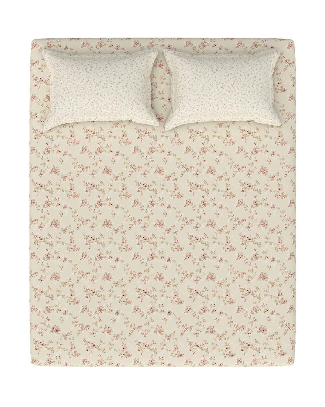 Printed Bedsheet with Pillow Covers