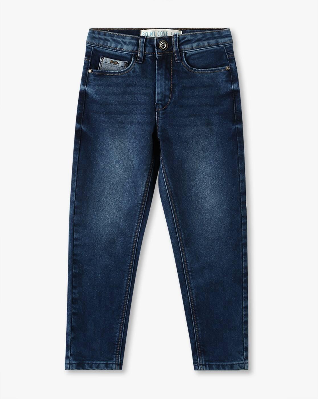 Boys Lightly Washed Slim Fit Jeans