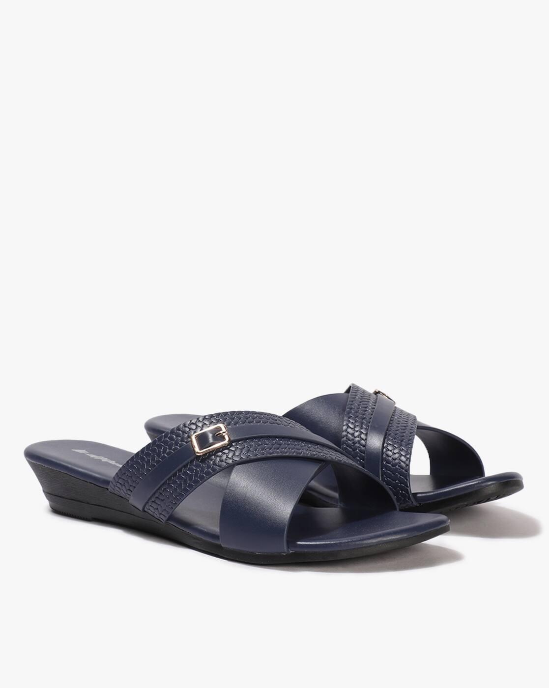 Women Criss-Cross Slip-On Sandals