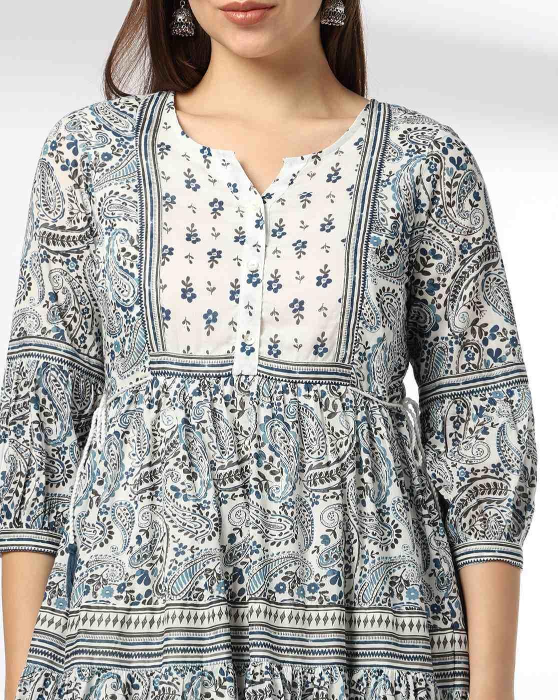 Women Paisley Print Fit & Flare Dress