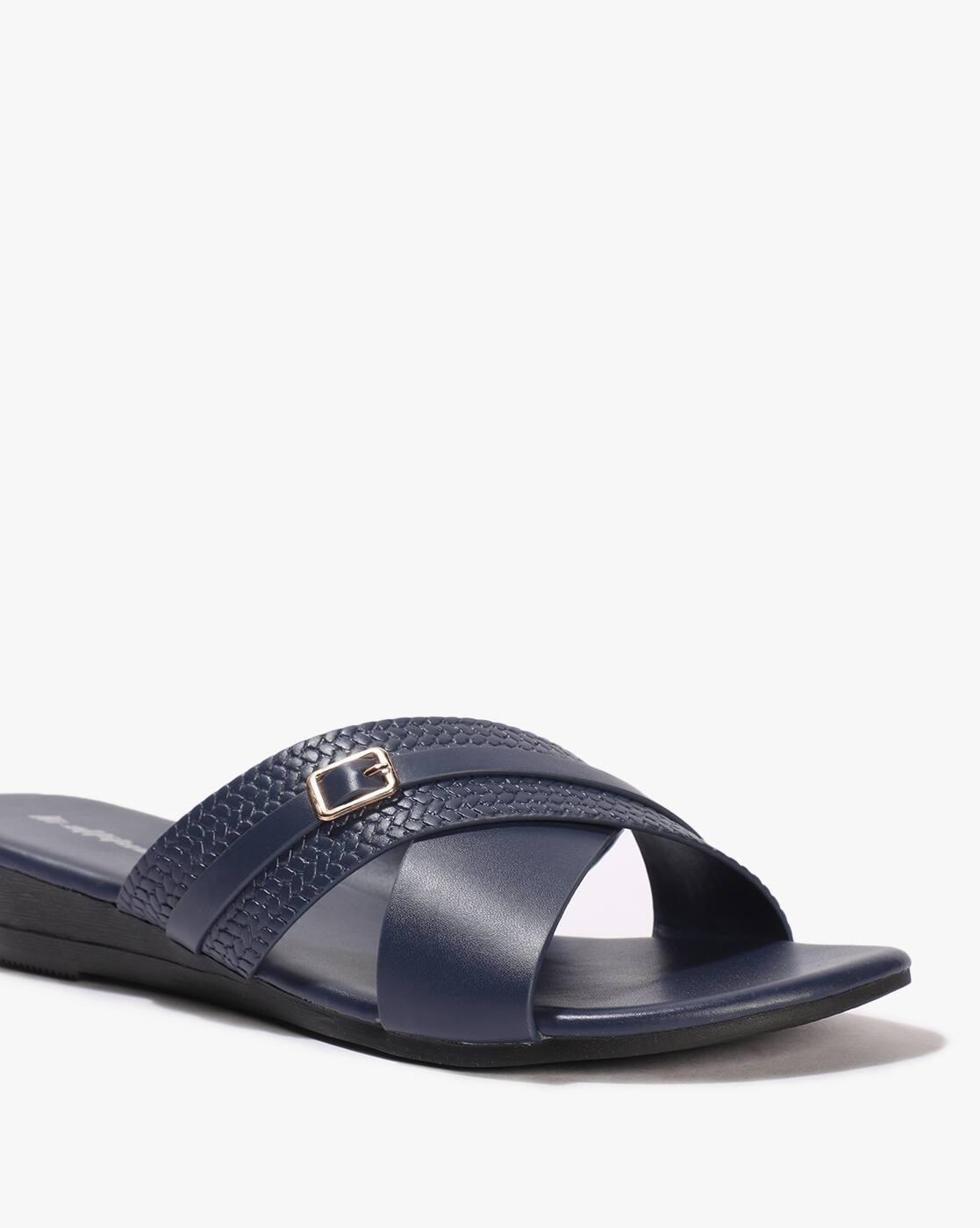 Women Criss-Cross Slip-On Sandals
